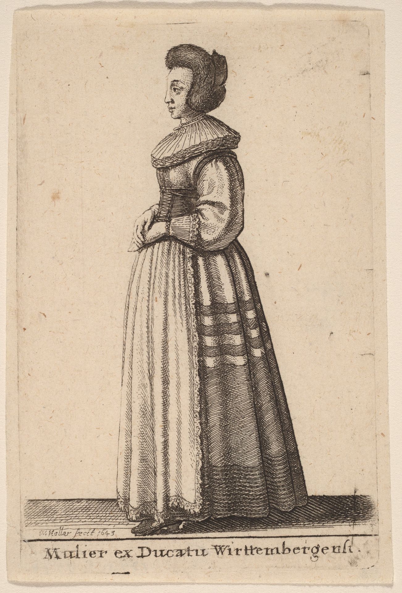 Mulier ex Ducatu Wirttembergensi by Wenceslaus Hollar