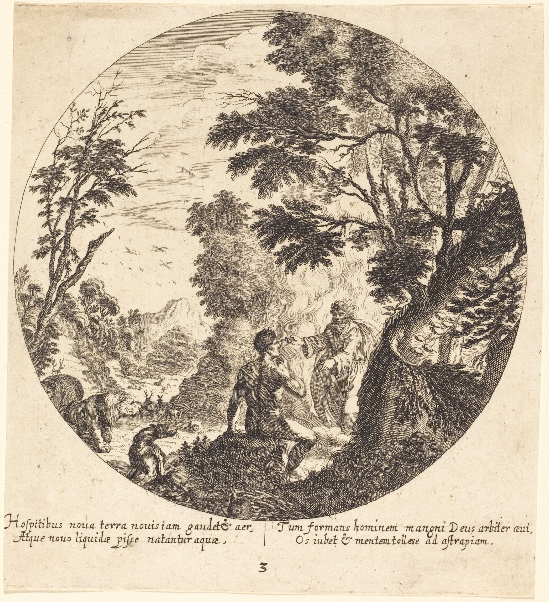 God Creating Man by Georg Andreas Wolfgang the Elder