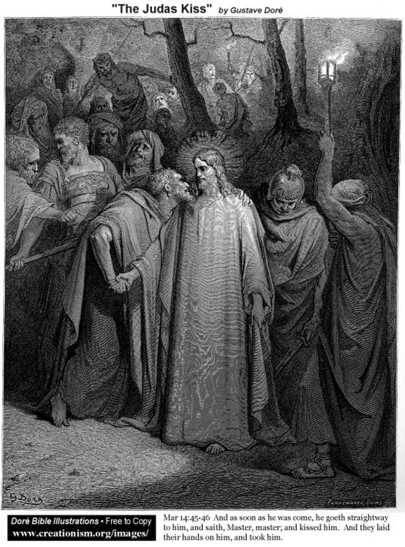 The Judas Kiss by Gustave Dore