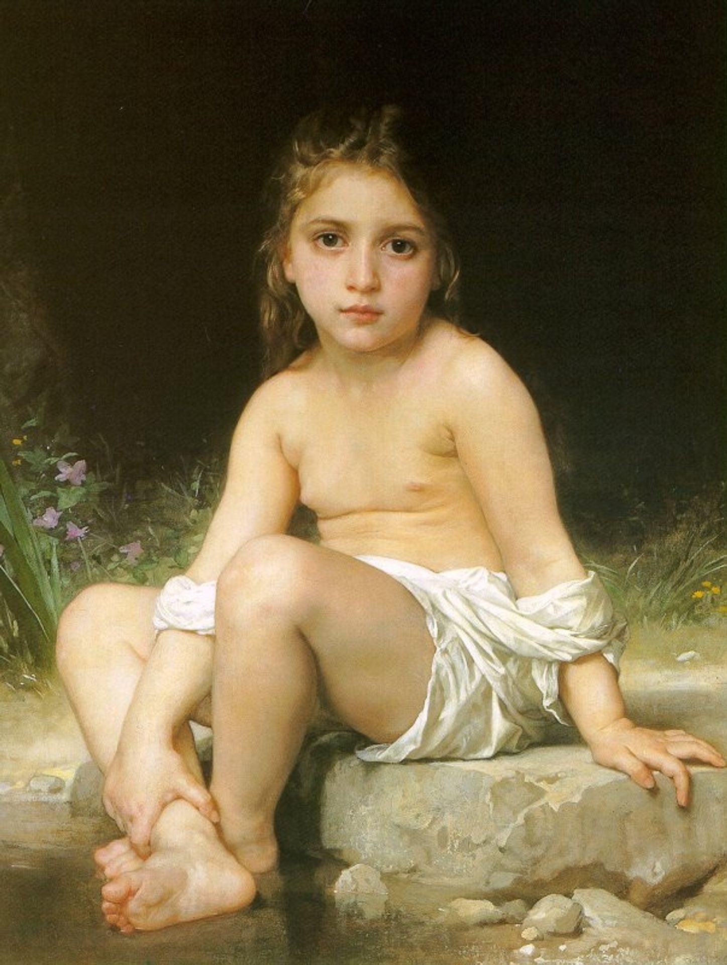 Child at Bath by William Bouguereau