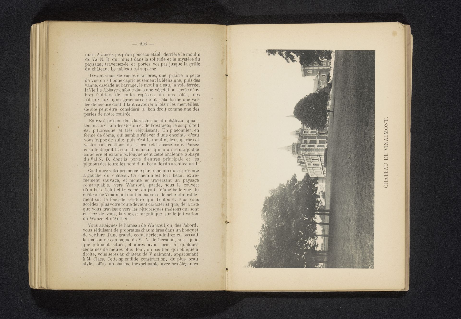 Gezicht op Château de Vinalmont by Victor Gaillard