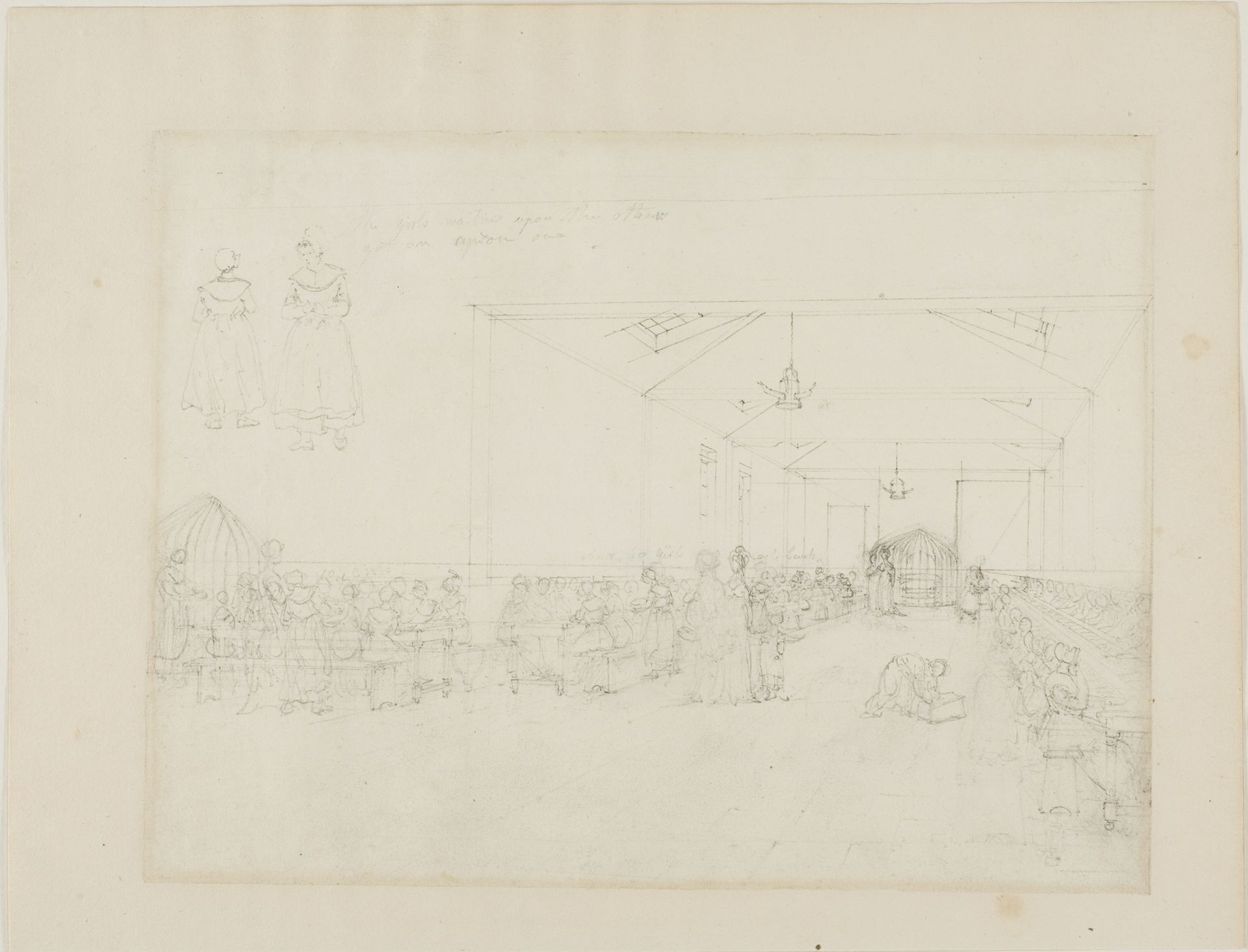 Study for Dining Hall, Asylum by Augustus Charles Pugin