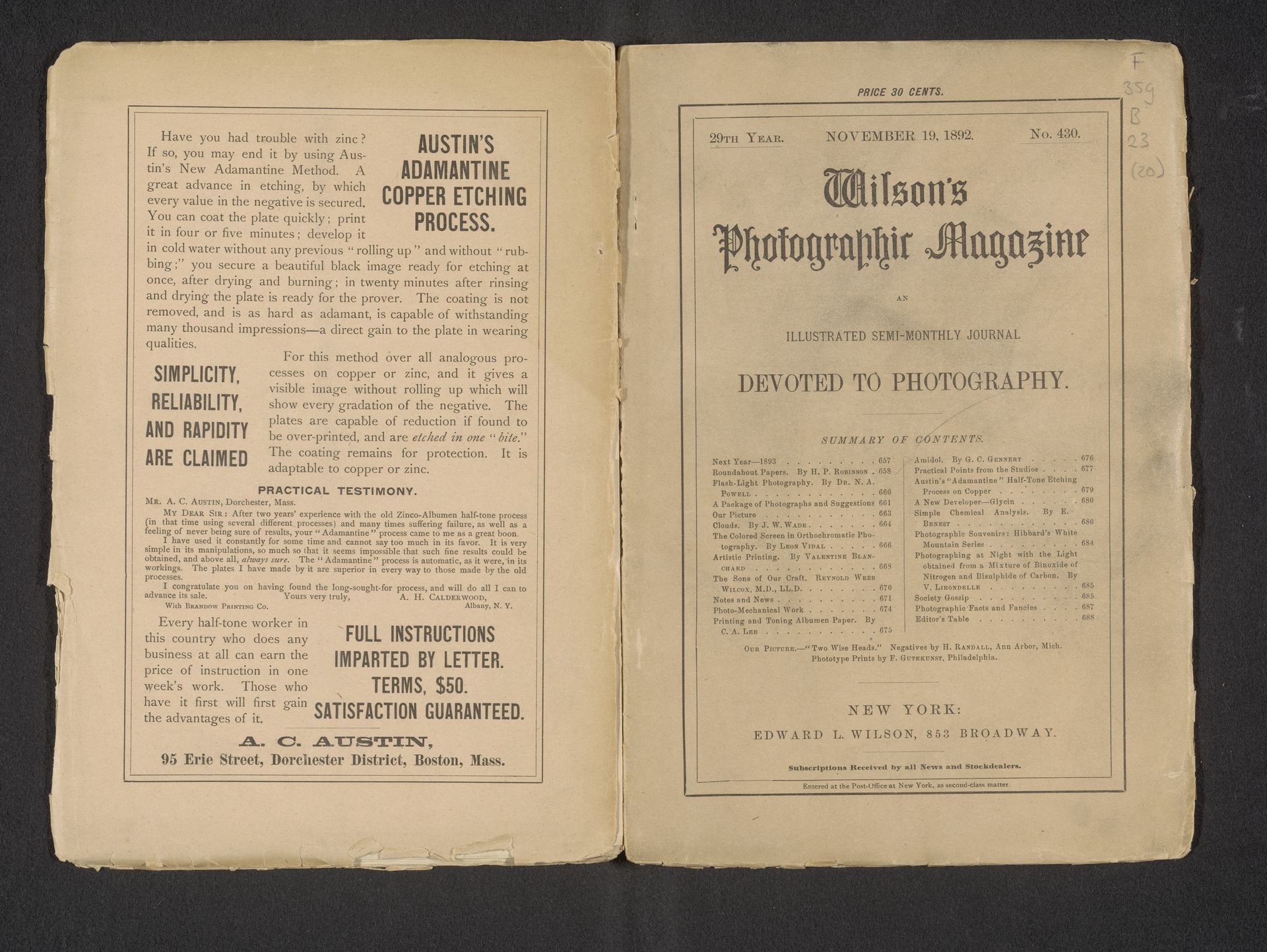 Wilson's photographic magazine by Edward Livingston Wilson