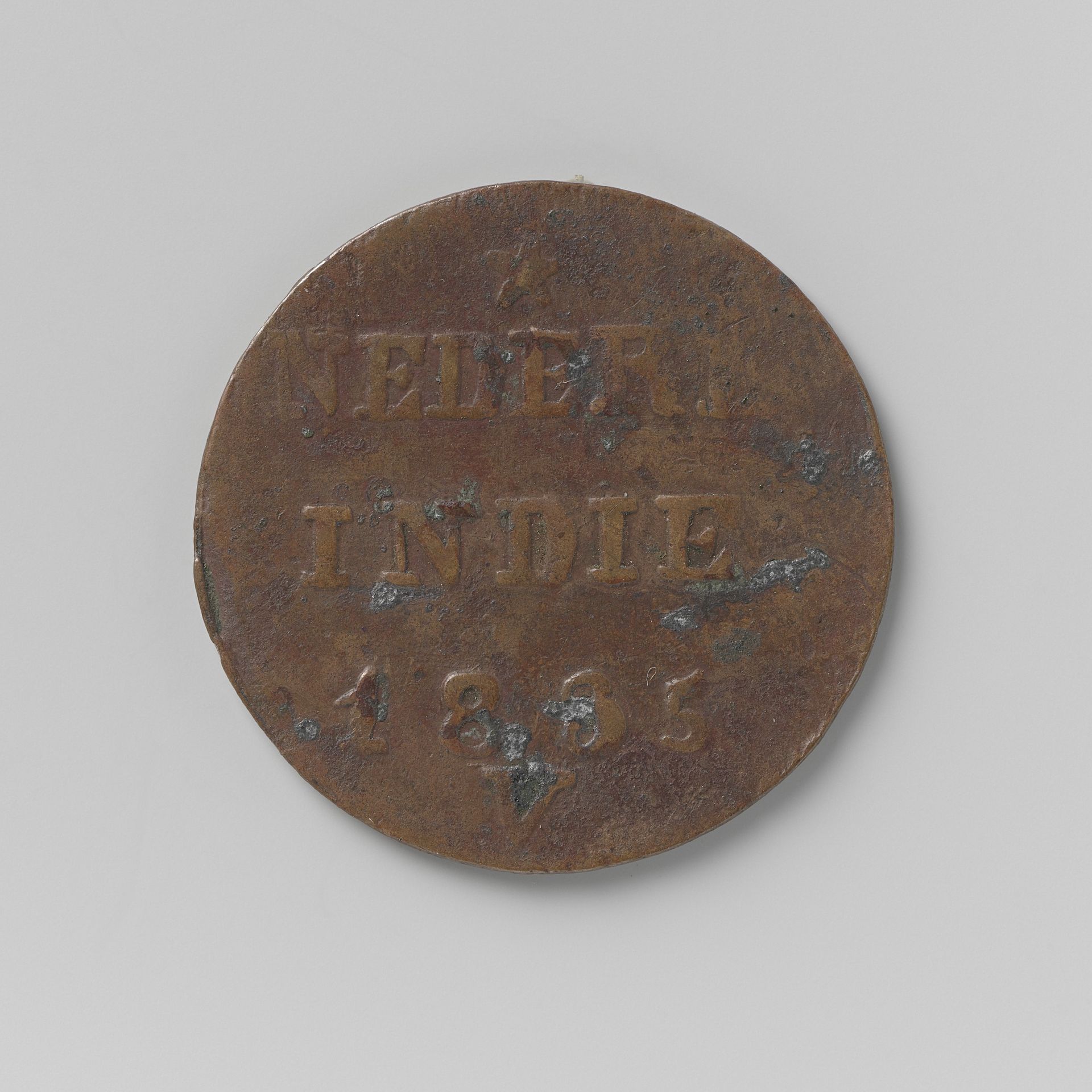 Cent van Nederlands Indië,1835 by Willem I (koning der Nederlanden)