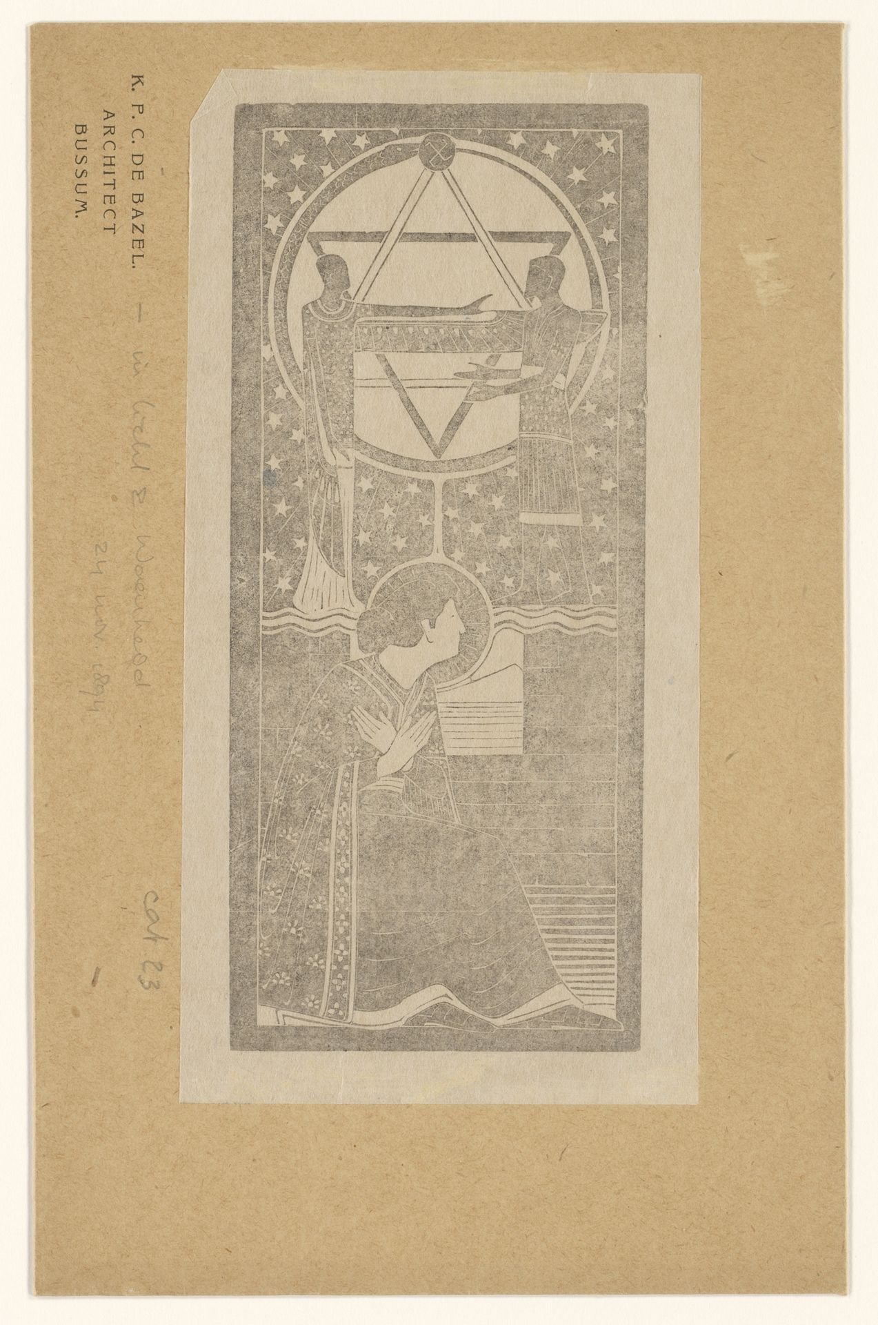 Ruïne van een tempel: tweede droom by Karel Petrus Cornelis de Bazel