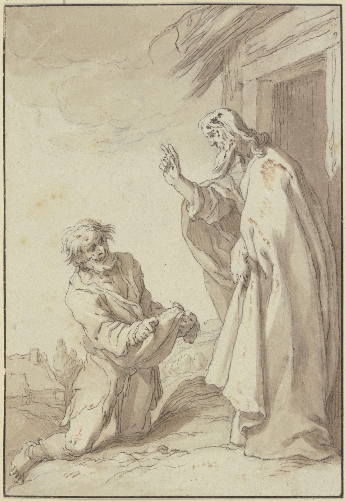 Christ heals the lame by Abraham Bloemaert