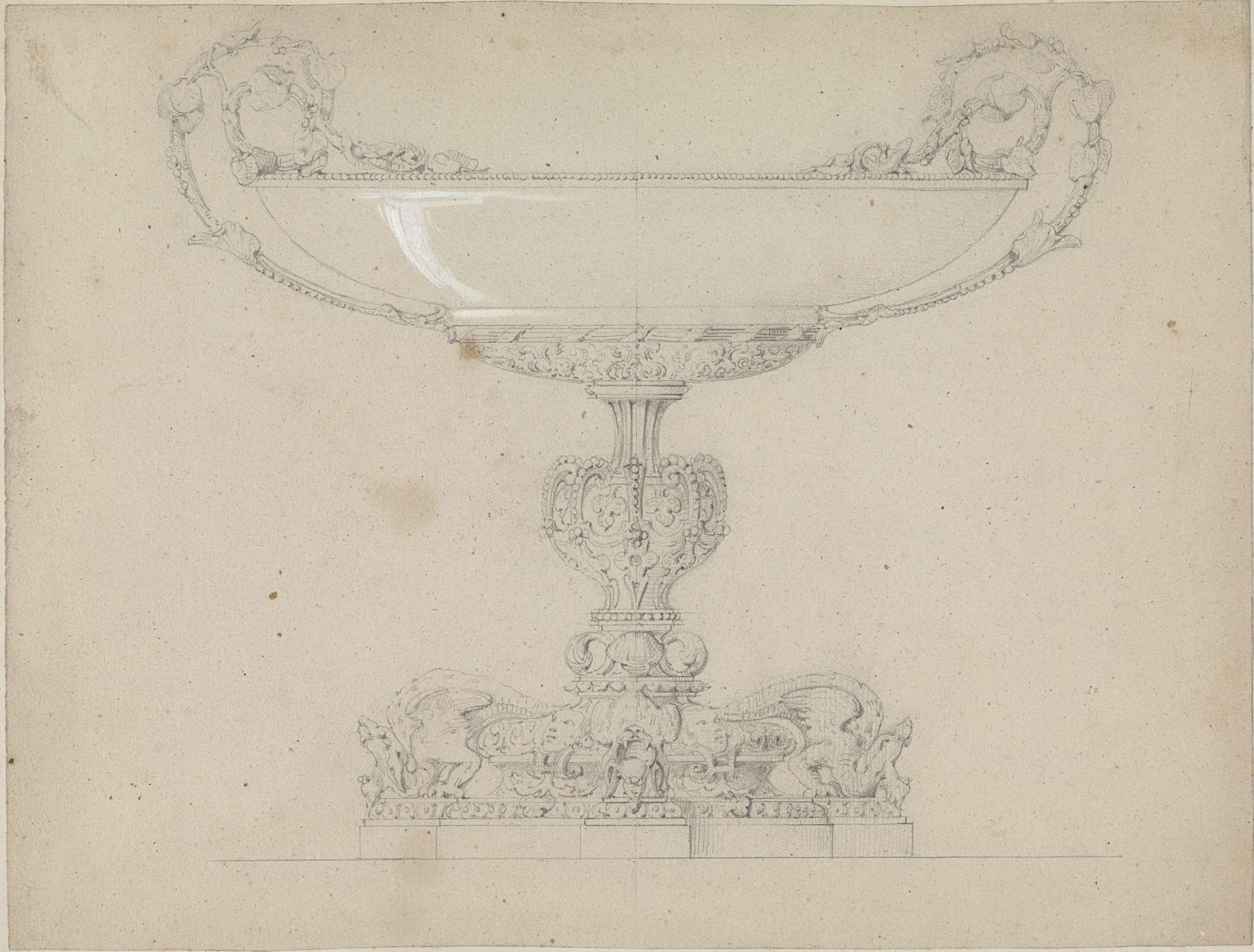 Ontwerp voor een coupe by Jean-Jacques Feuchère