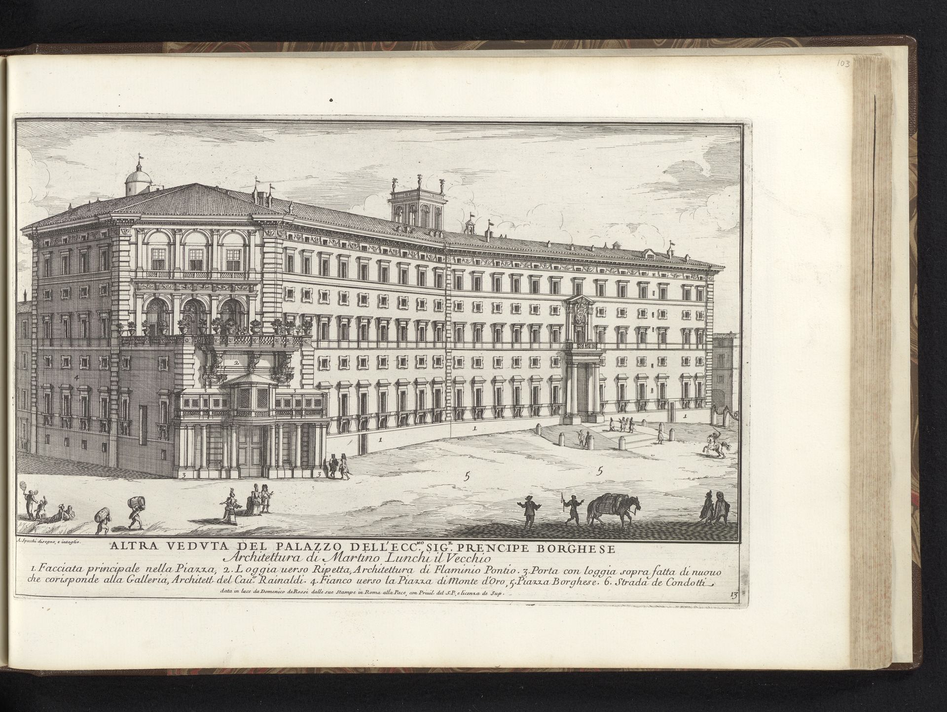 Palazzo Borghese te Rome by Alessandro Specchi
