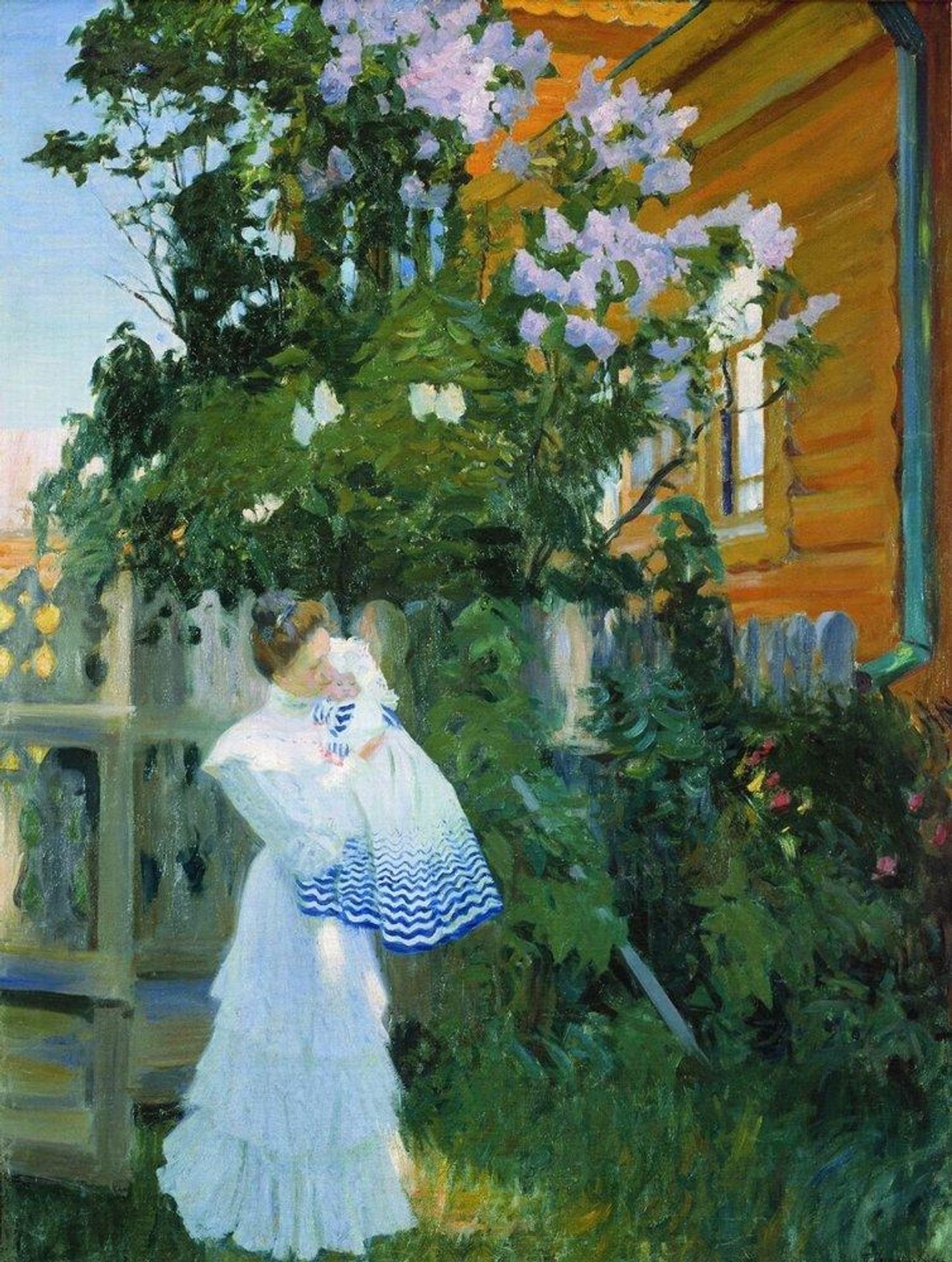 Lilacs by Boris Kustodiev