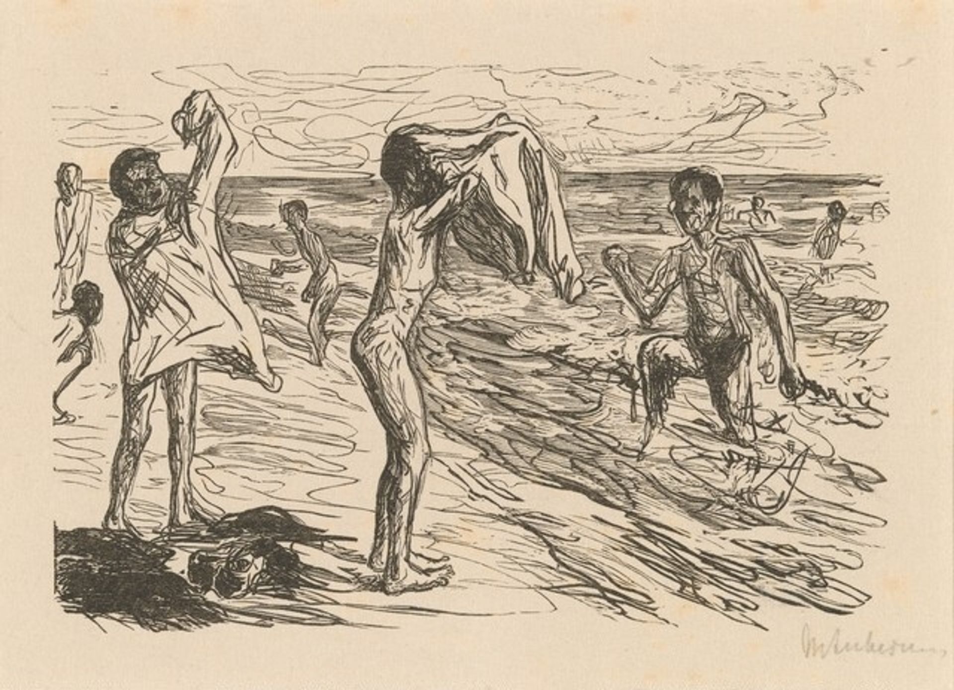 Bathers by Max Liebermann