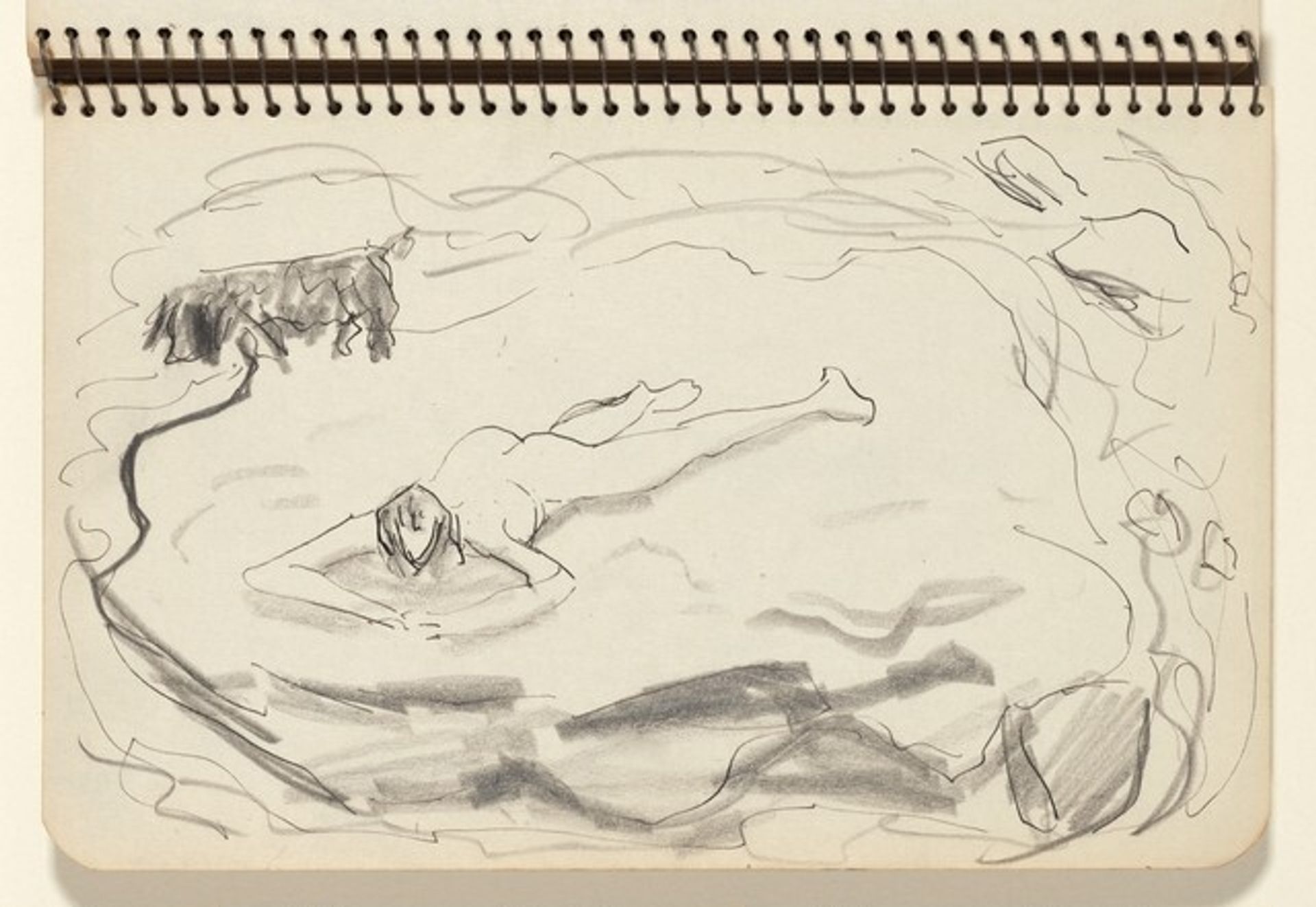 Sun Bather by Milton Avery