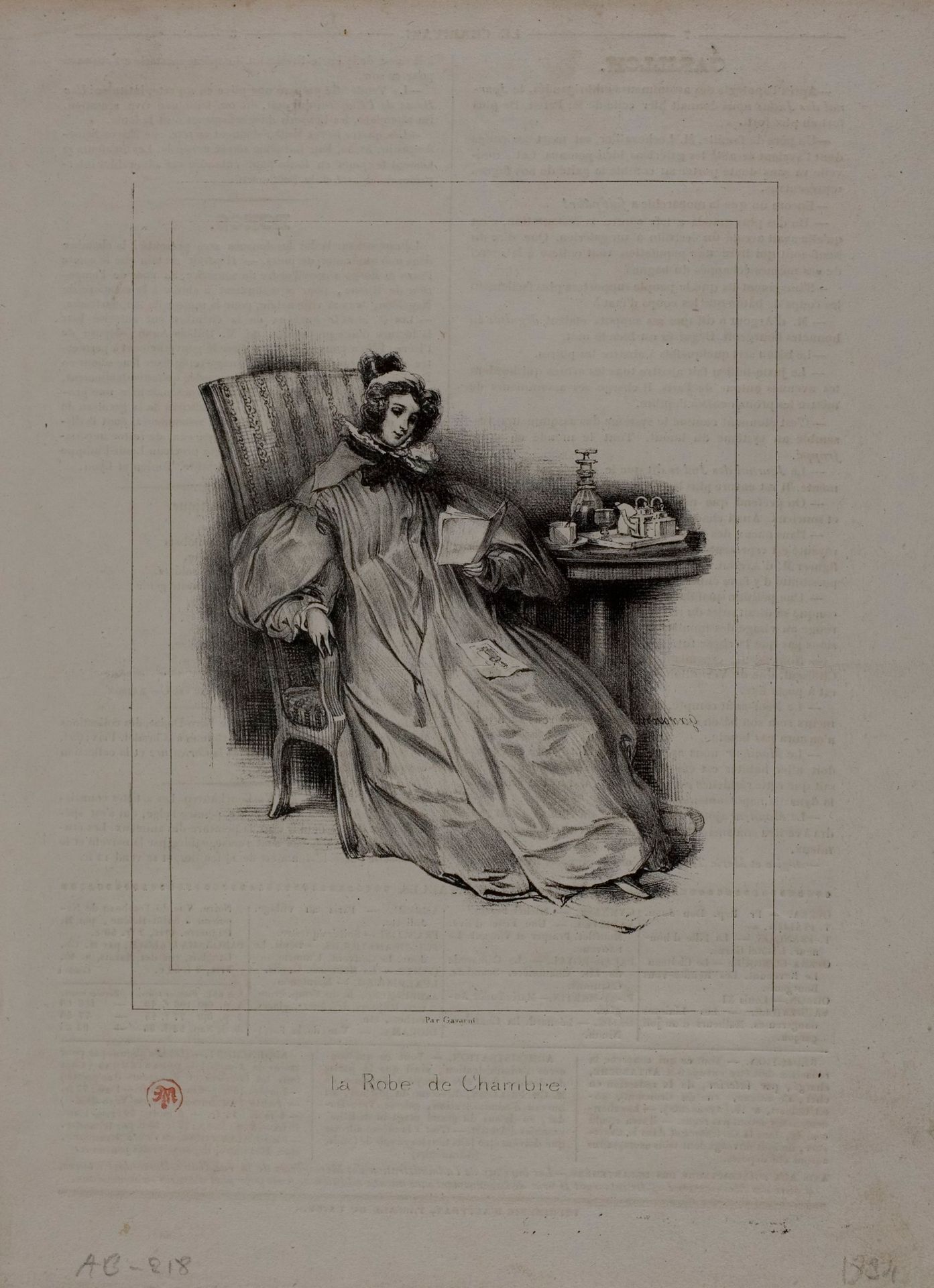 The Dressing Gown by Paul Gavarni