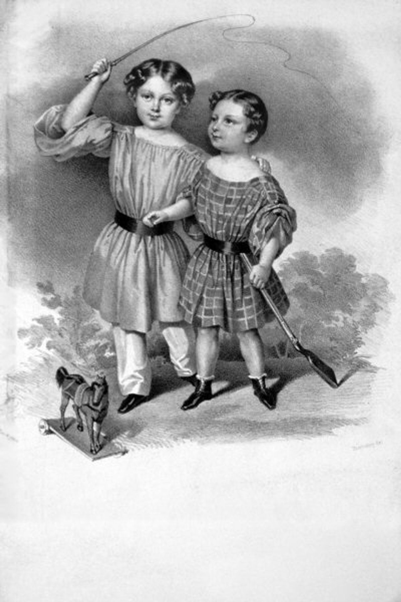 Rudolf and Emmerich Count Chiotek von Chotkowa and Wognin by Josef Kriehuber