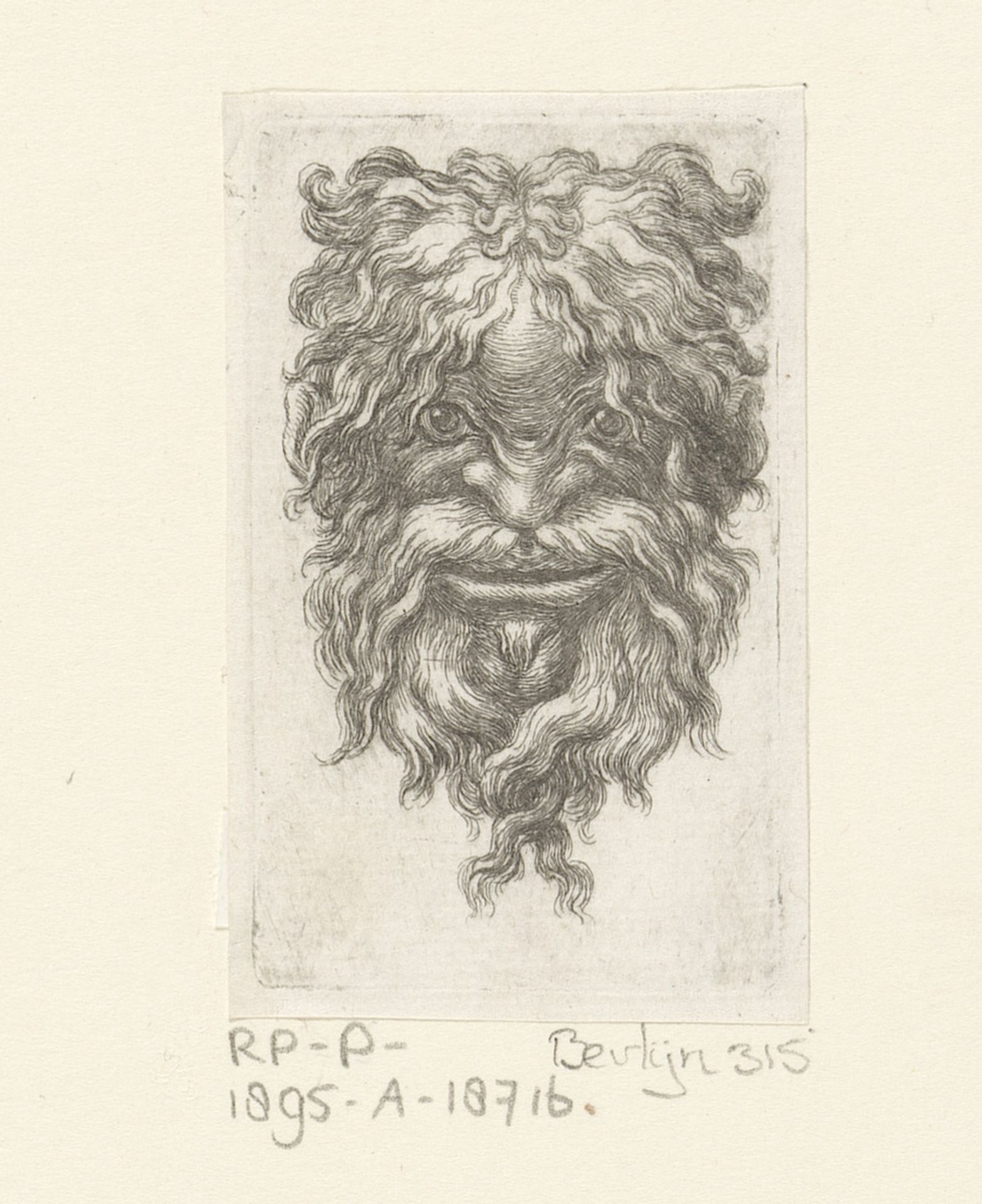 Masker met baard by François Chauveau