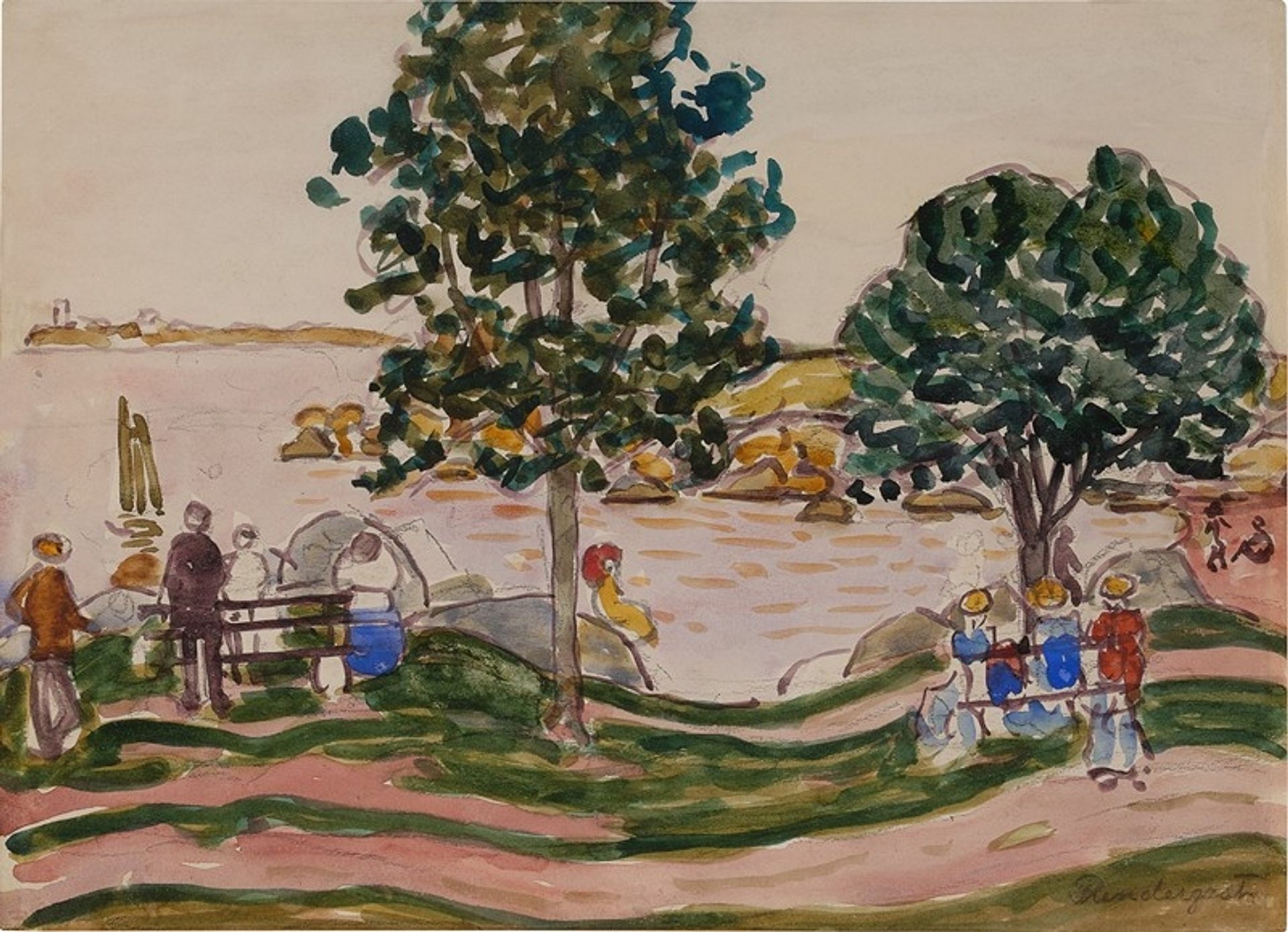 Curved Road, New England by Maurice Prendergast