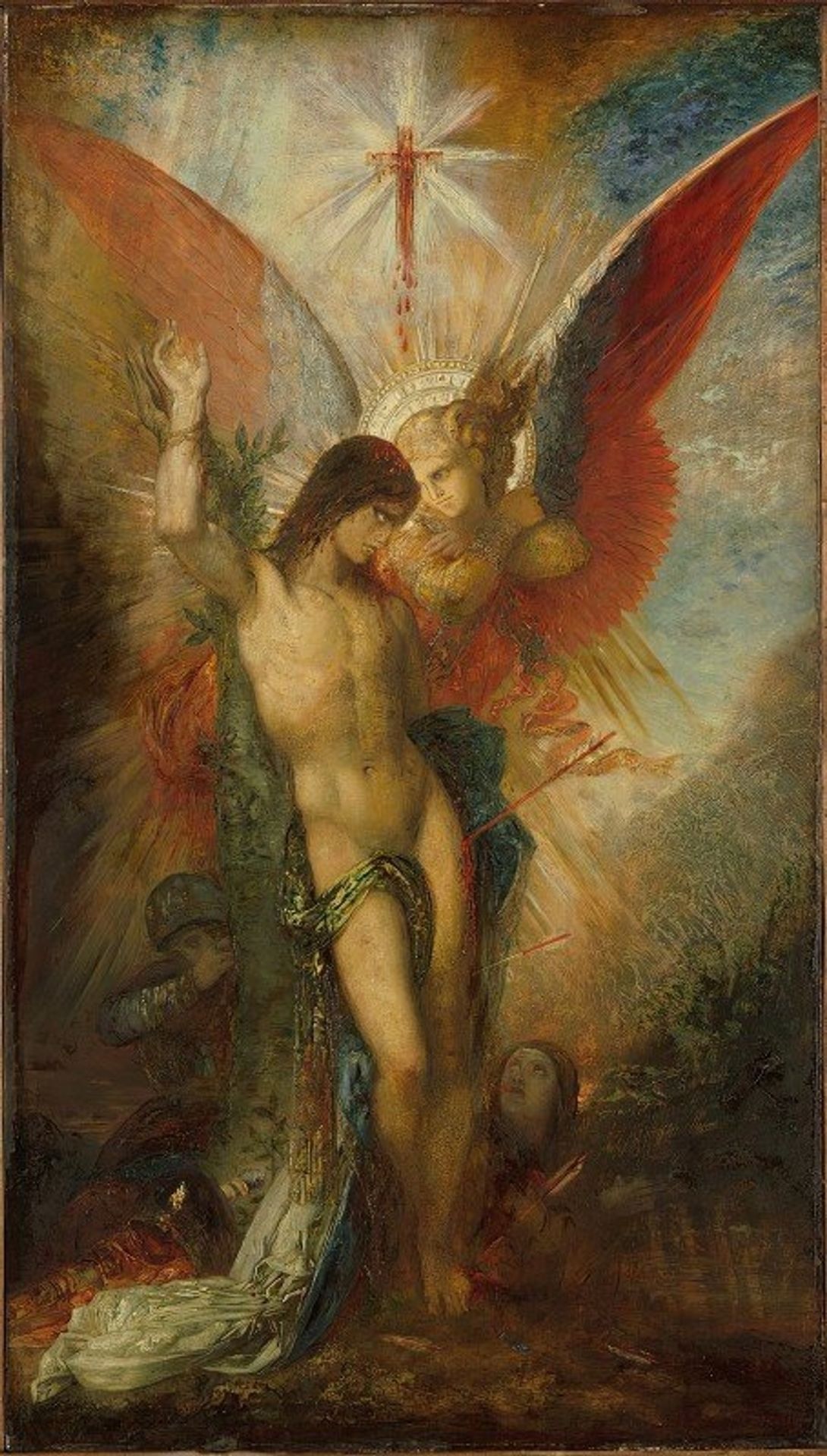Saint Sebastian And The Angel by Gustave Moreau
