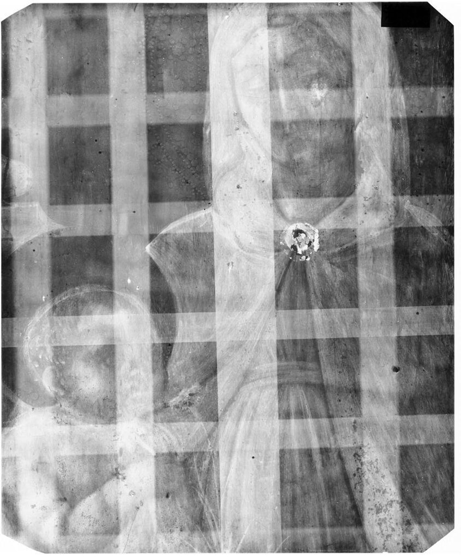 X-radiograph(s) of "Madonna and Child" by Artist of original: Workshop of Antonio Vivarini