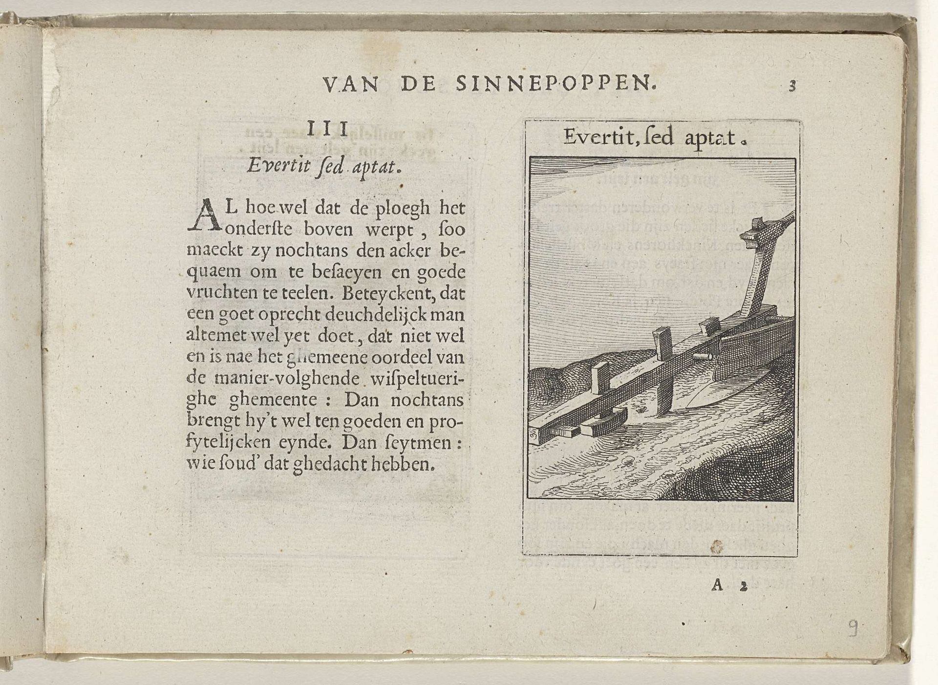 III Evertit sed aptat by Roemer Visscher