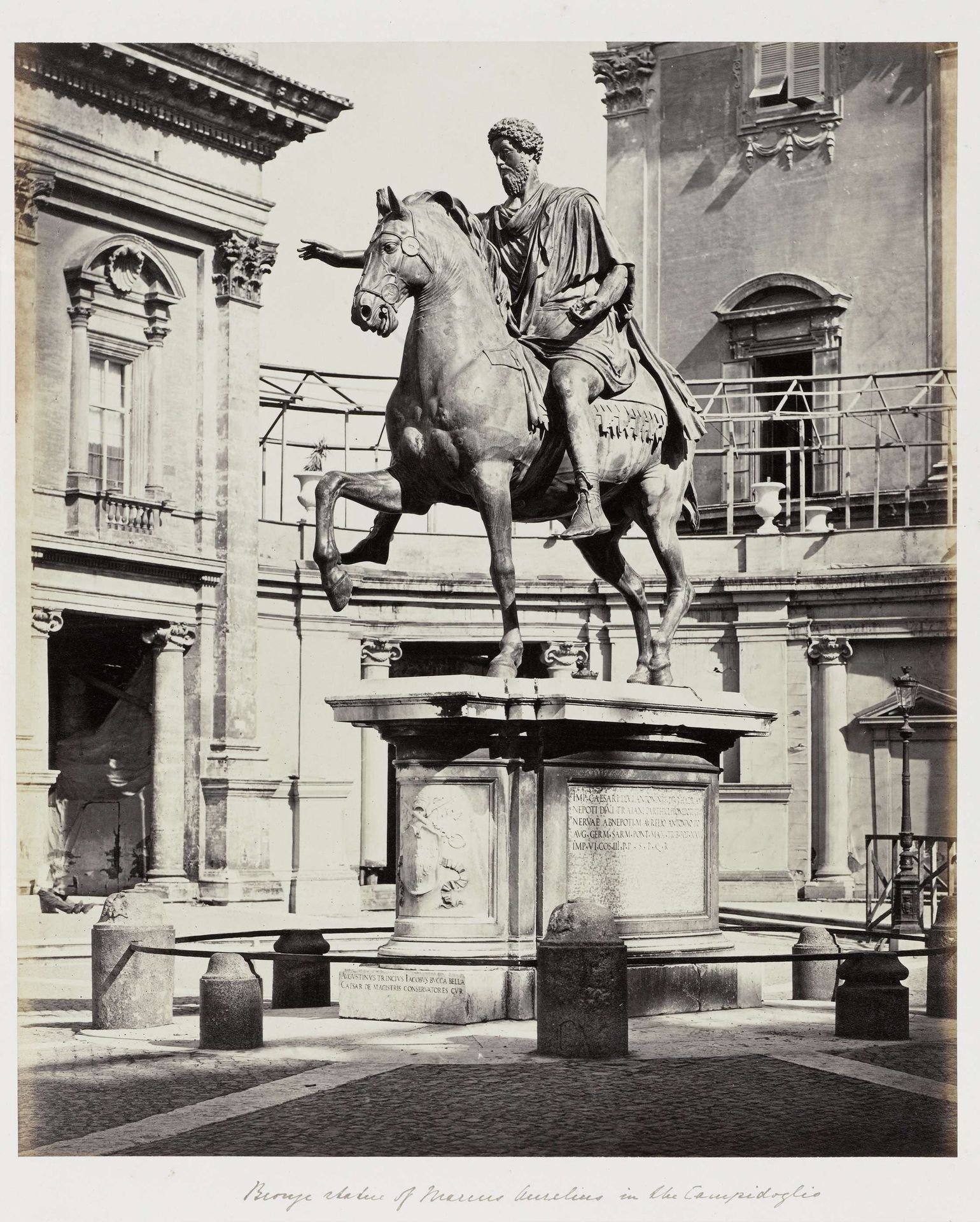 Bronze statue of Marcus Aurelius in the Campidoglio by Anonymous