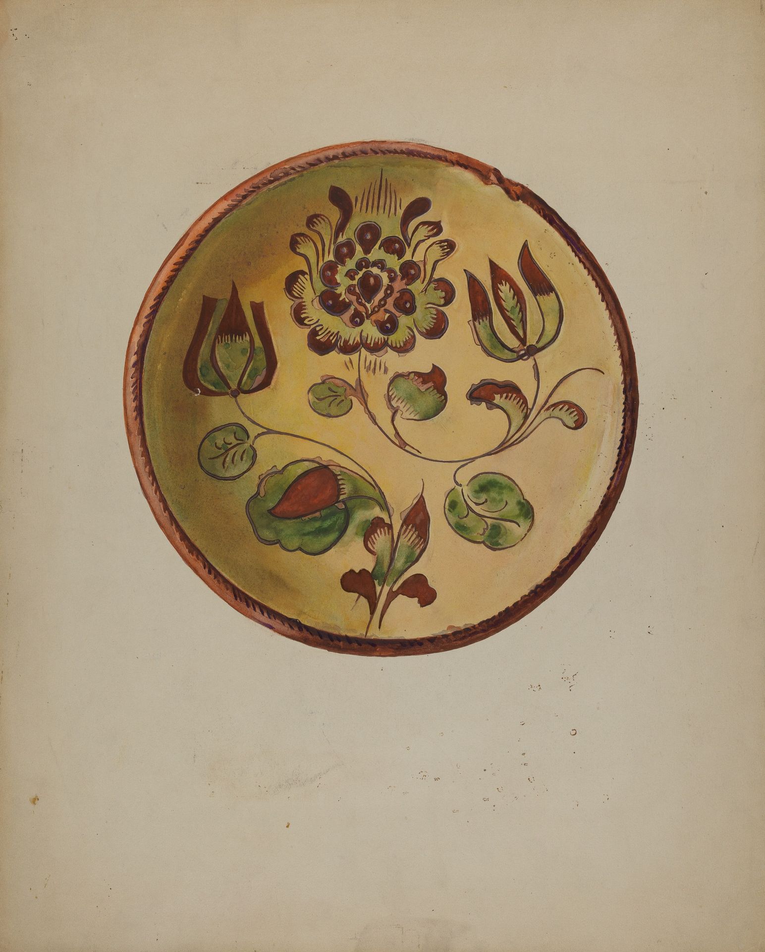 Pa. German Plate by Albert Levone