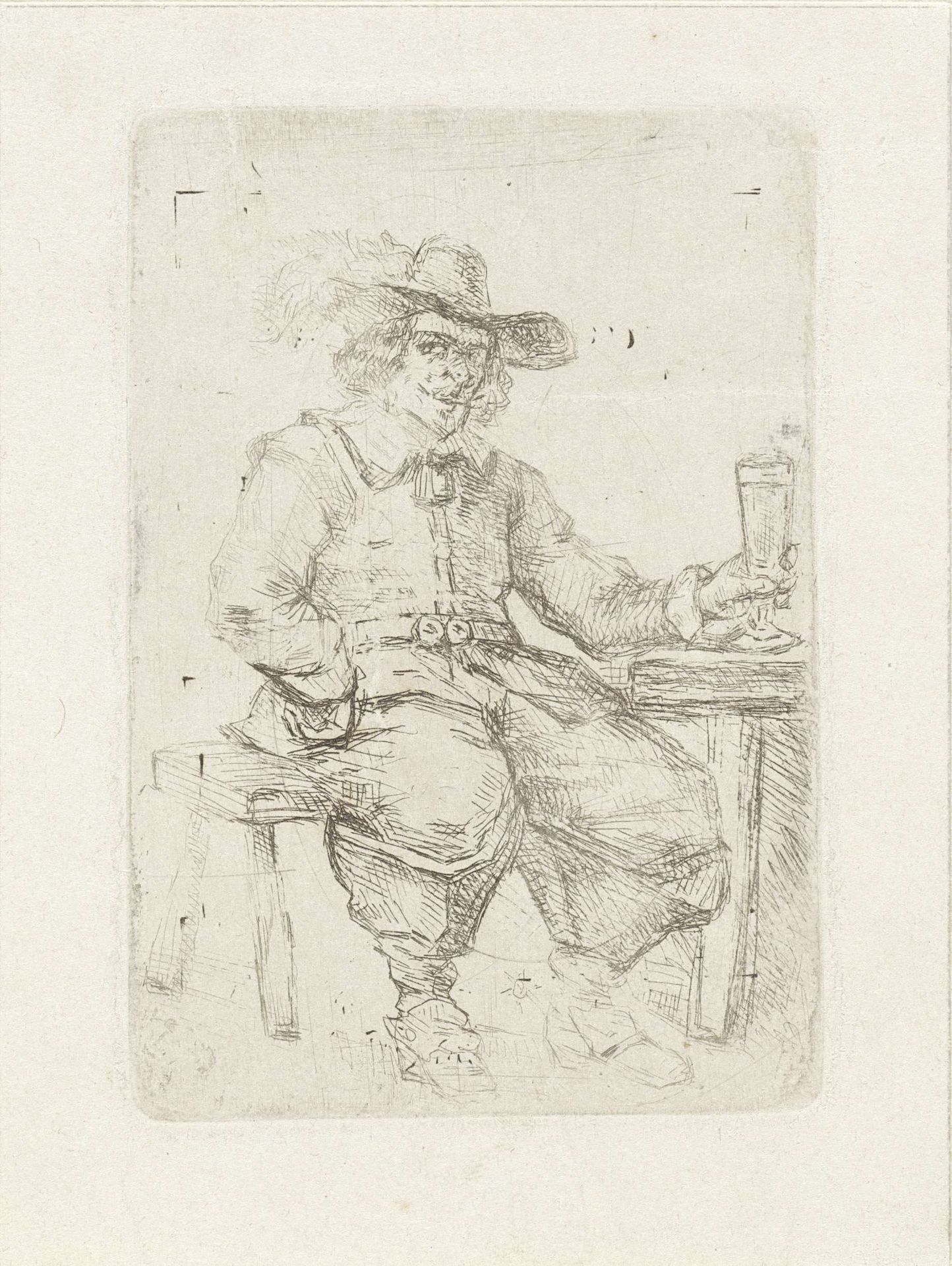 Drinker by Johannes Adrianus Schultz