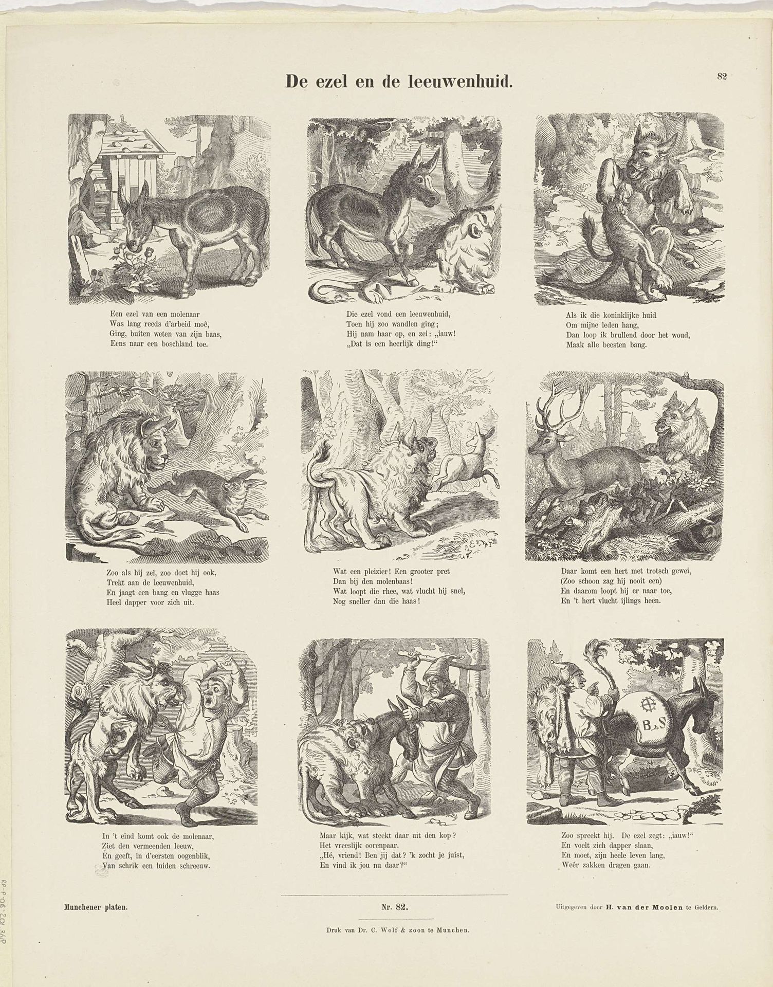 De ezel en de leeuwenhuid by E. Ille