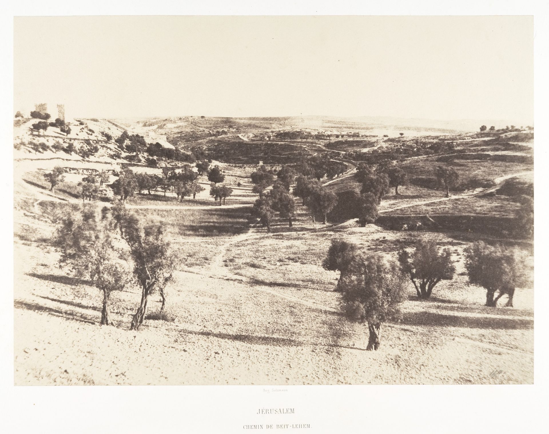 Jérusalem, Chemin de Beit-Lehem by Auguste Salzmann