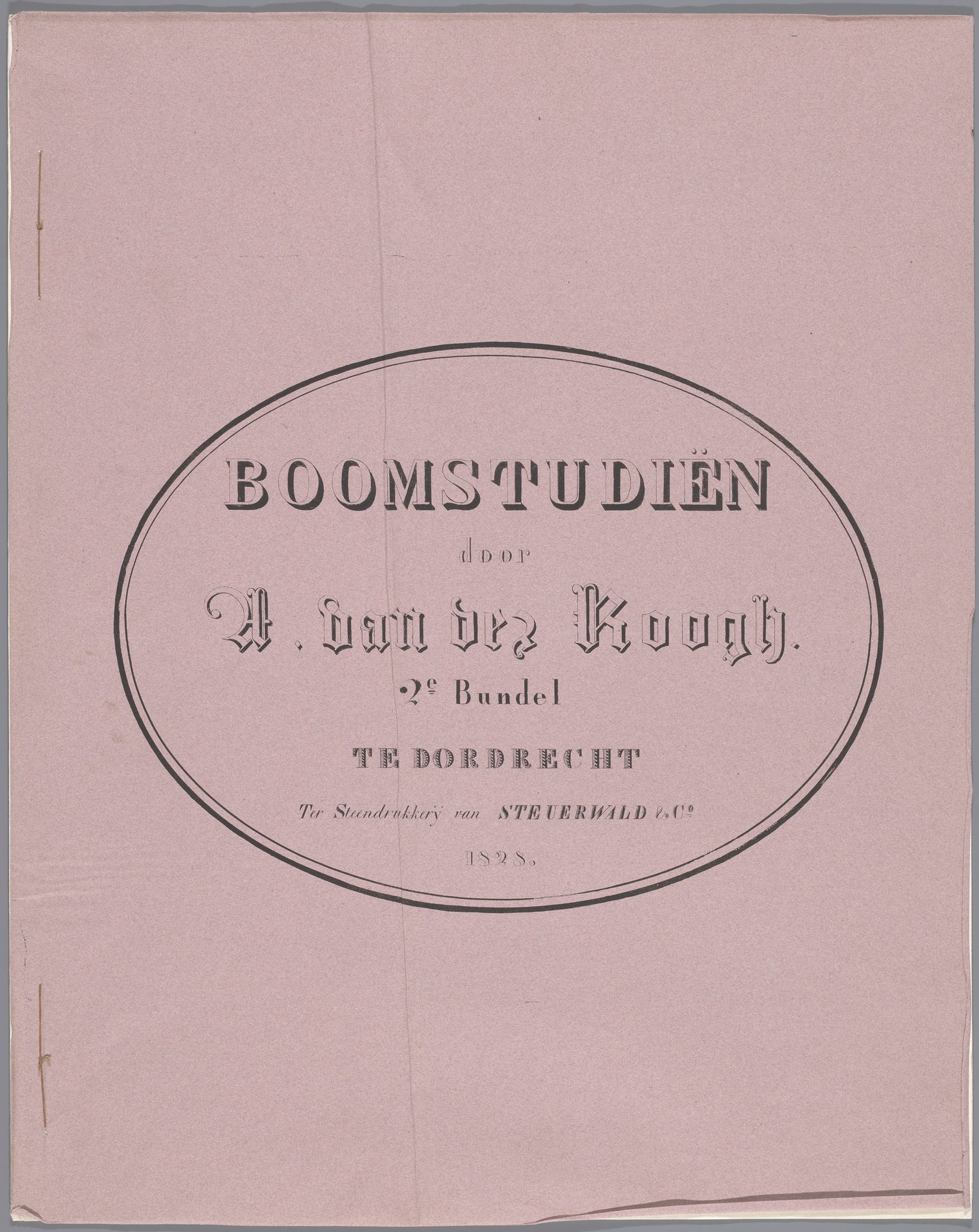 Titelprent voor: Boomstudiën by Adrianus van der Koogh