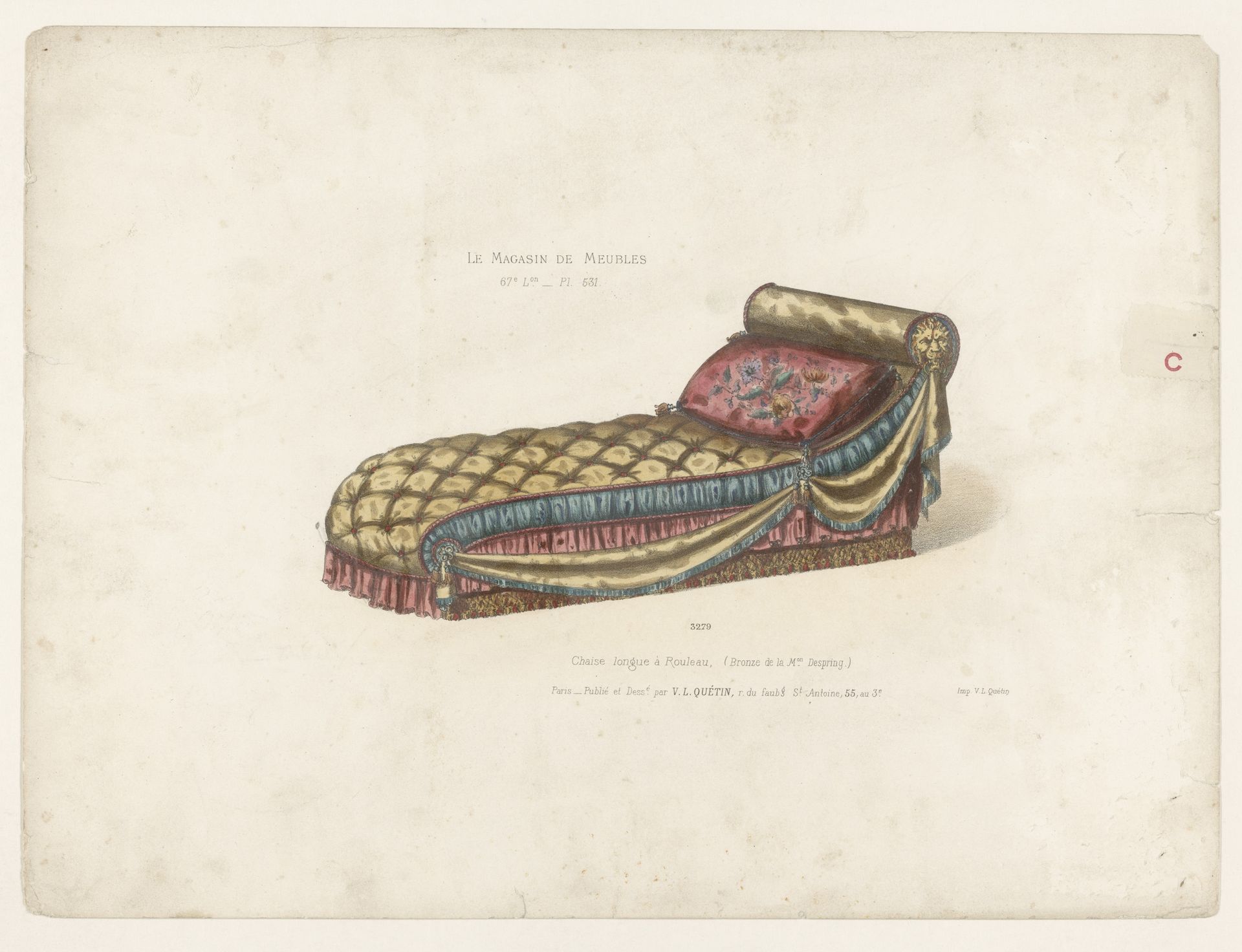 Chaise longue by Anonymous