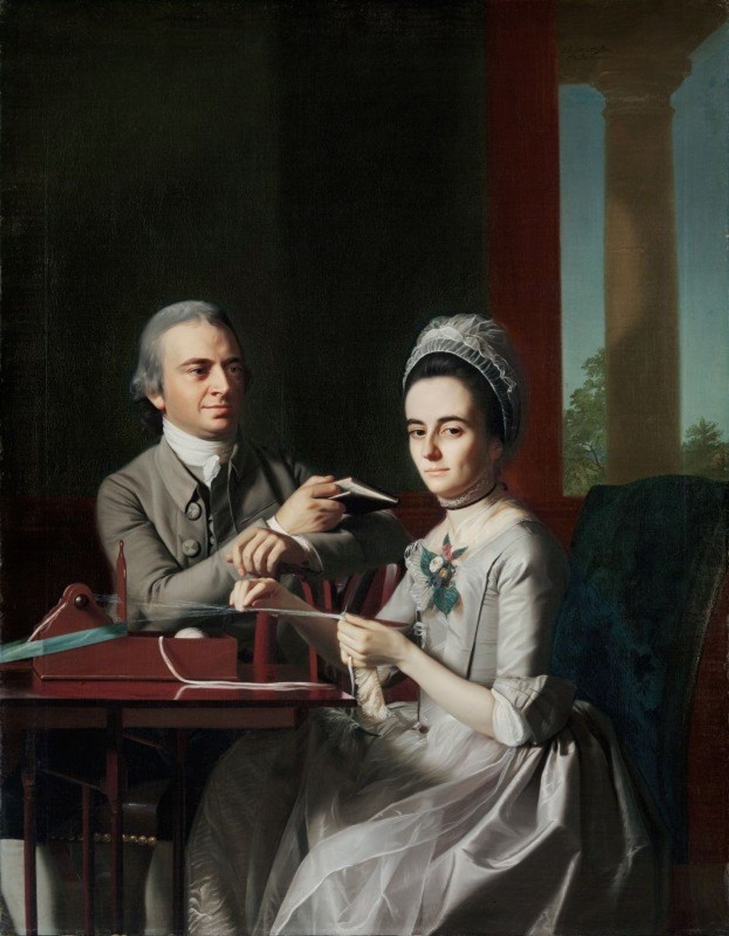 Portrait Of Mr. And Mrs. Thomas Mifflin by John Singleton Copley