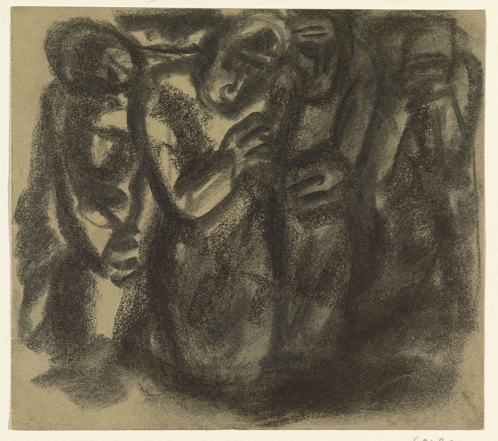 Groep mensen by Leo Gestel