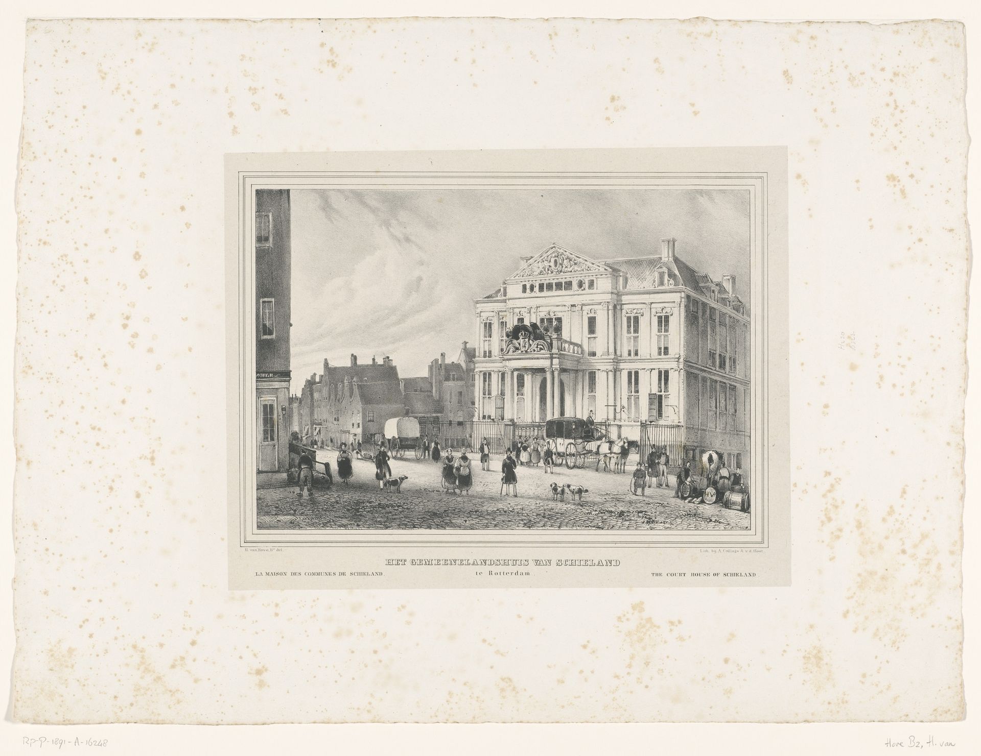 Gezicht op Schielandshuis te Rotterdam by Huib van Hove Bz