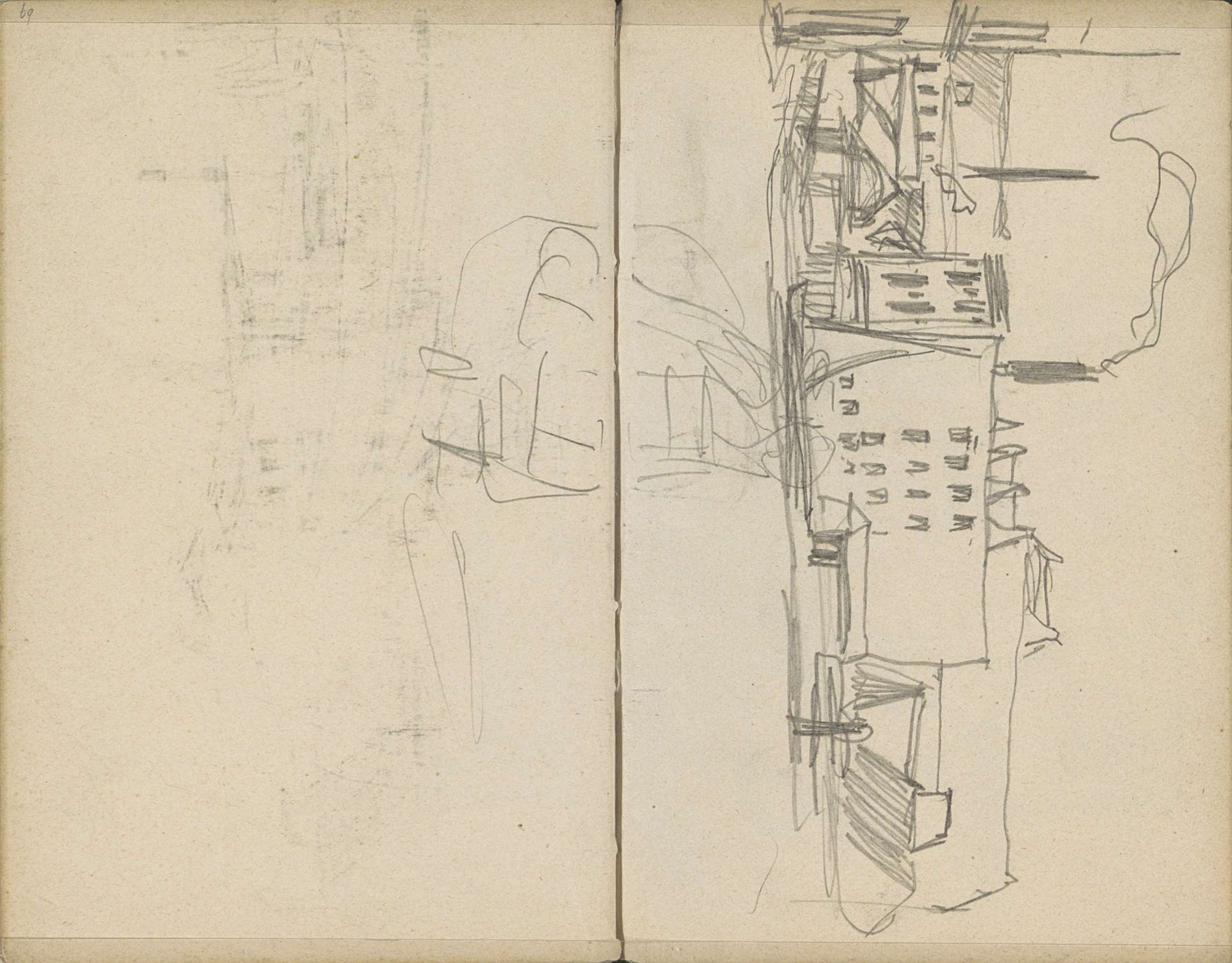 Gezicht in Amsterdam by George Hendrik Breitner