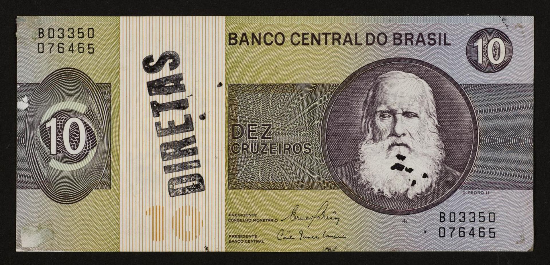Insertions into Ideological Circuits 2: Banknote Project by Cildo Meireles