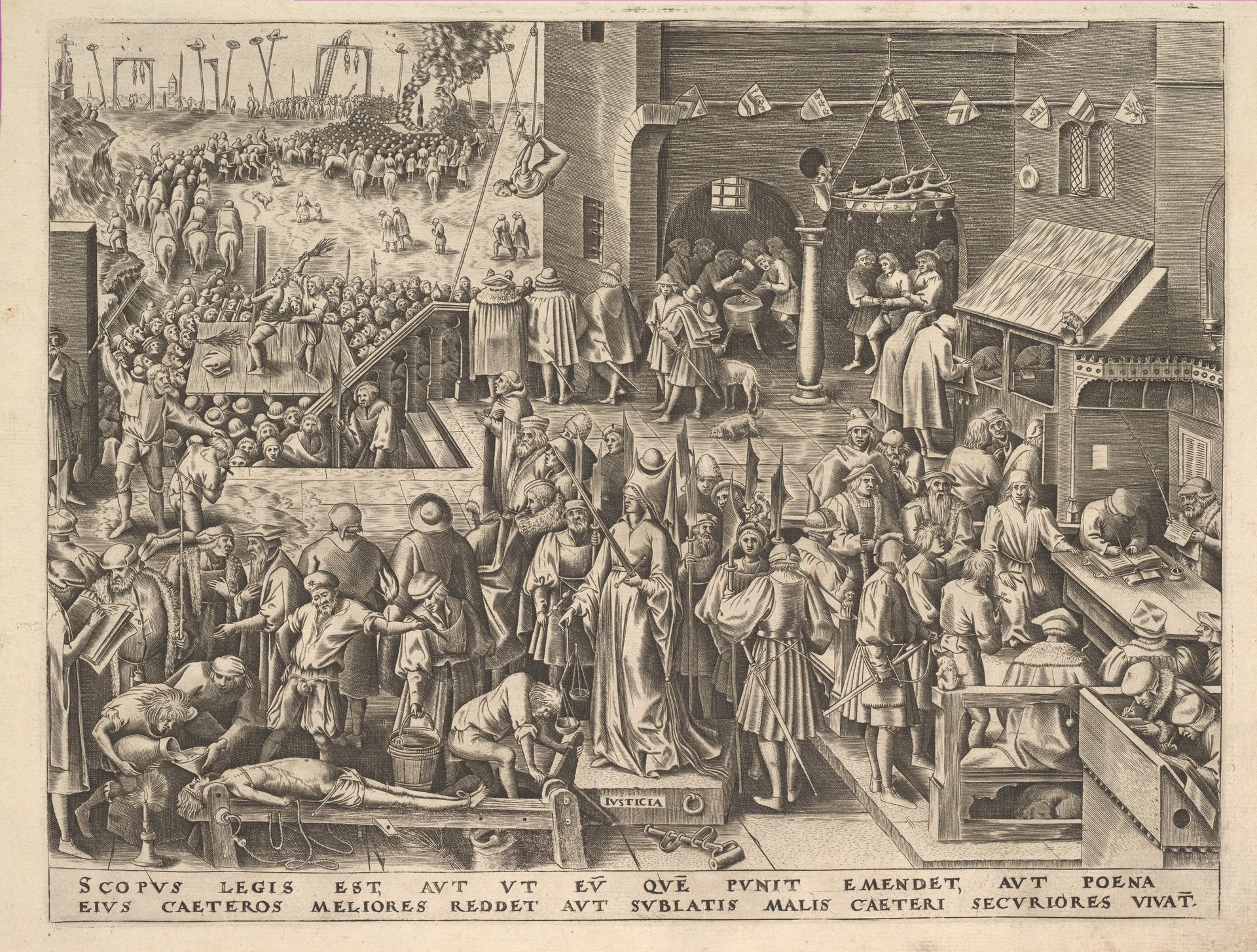 Justice (Justicia) from The Virtues by Philips Galle