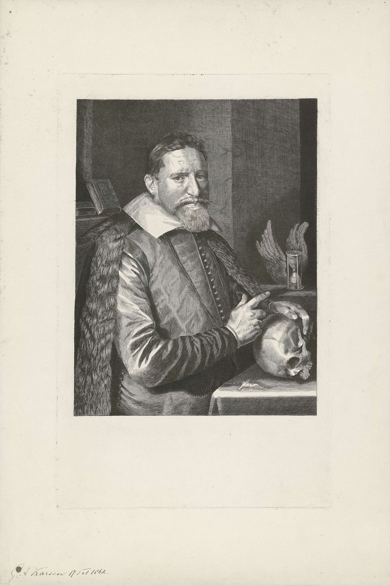 Portret van een onbekende man by George Andries Karsen