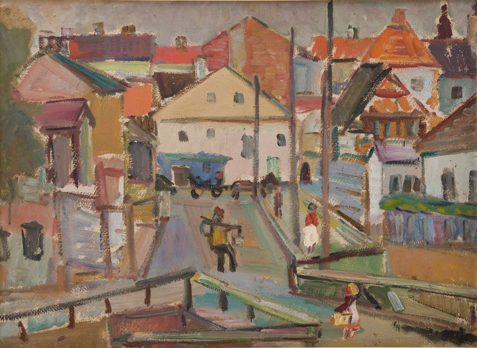 Water-Carrier at Krzemieniec by Sasza Blonder