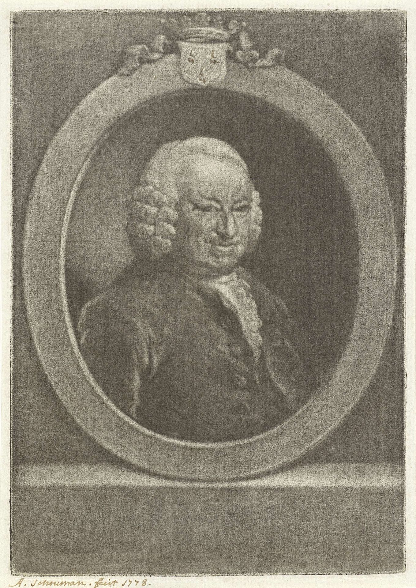 Portret van Johan Hudde Dedel by Aert Schouman