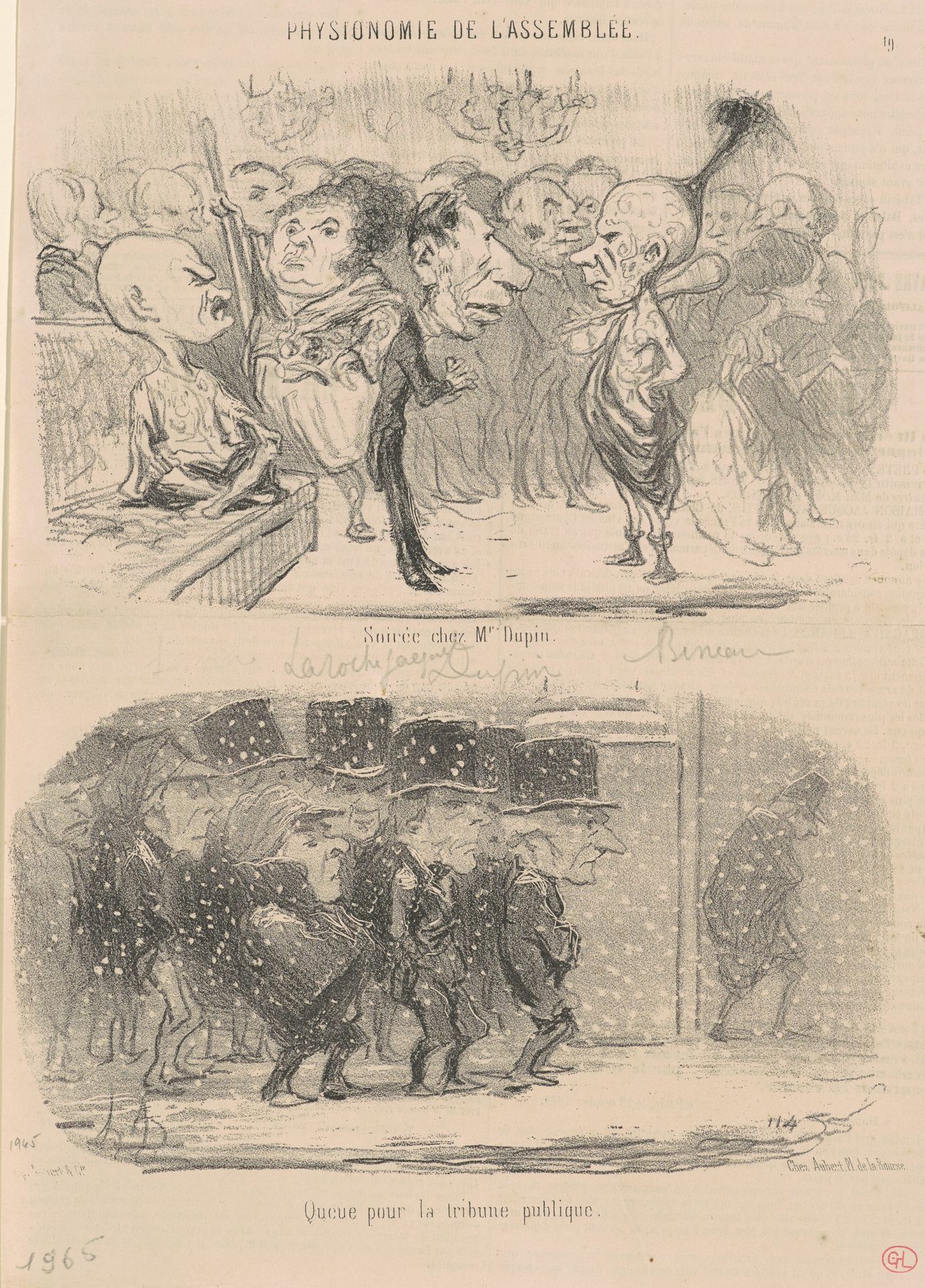 Soirée chez M. Dupin by Honoré Daumier