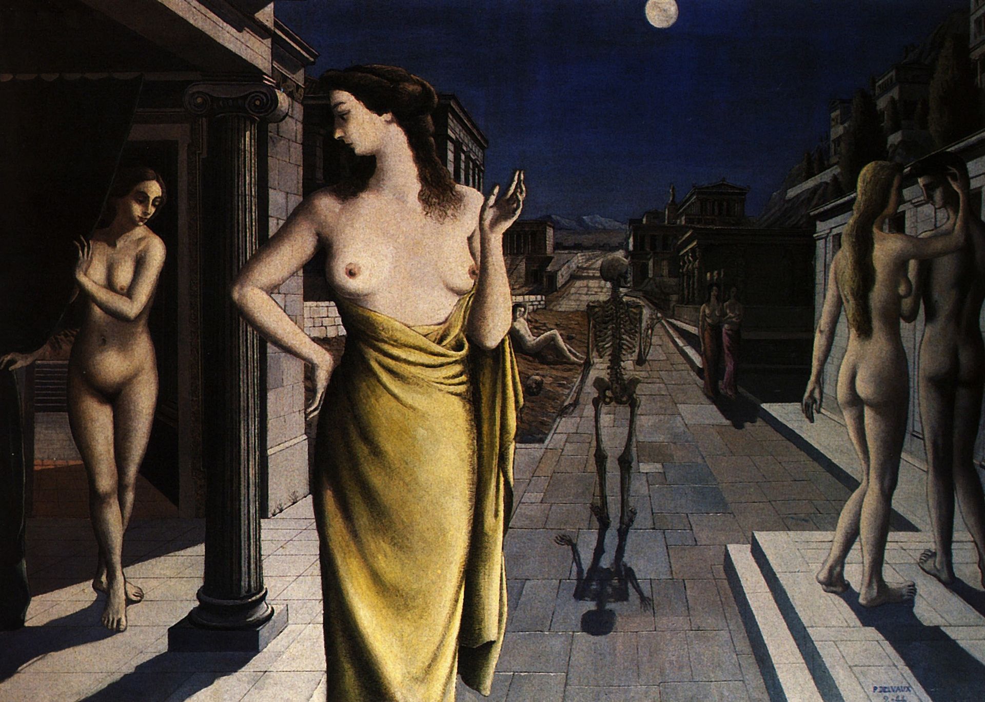 Lunar City by Paul Delvaux