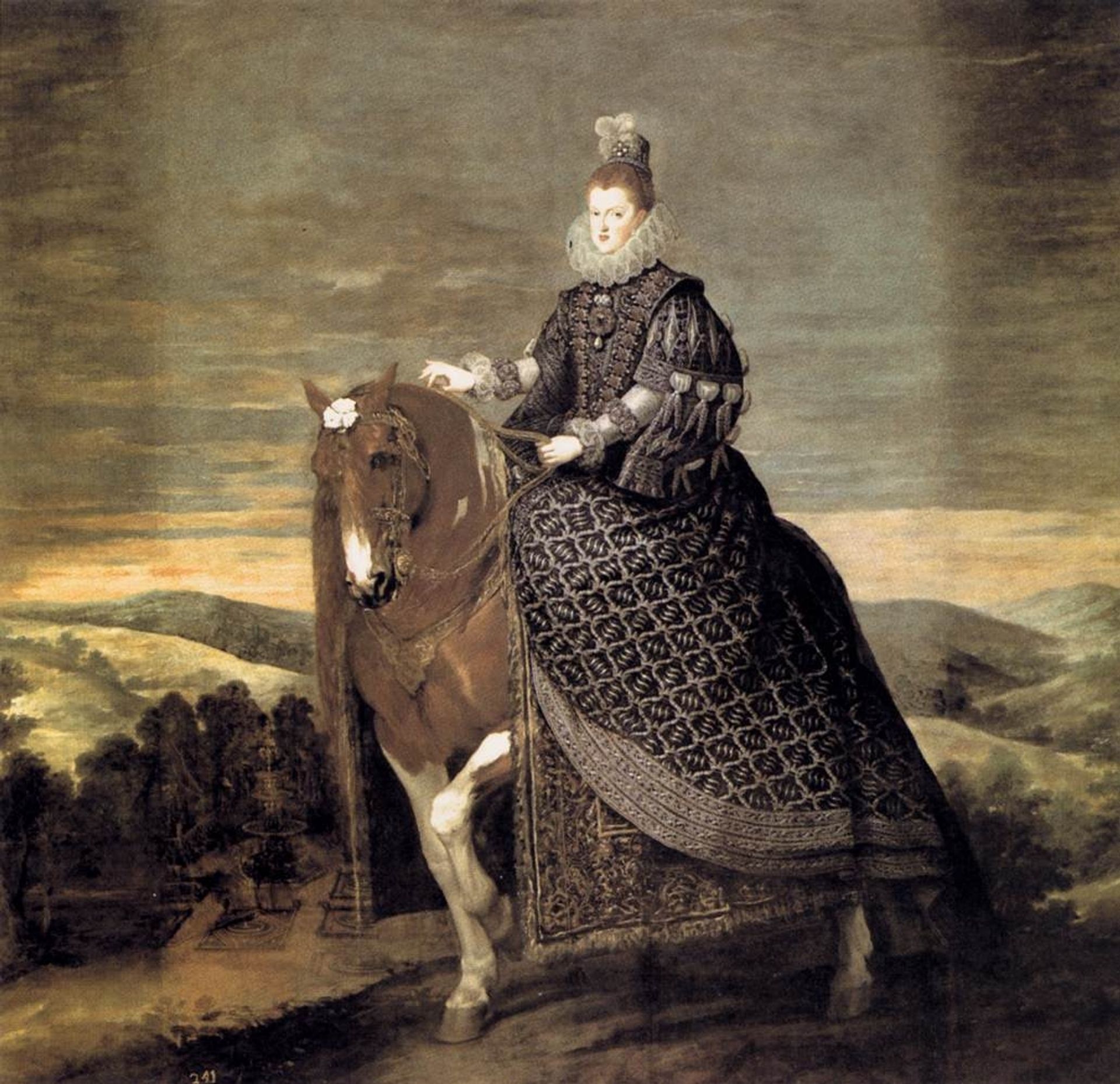 Portrait of Queen Margaret of Austria by Diego Velázquez