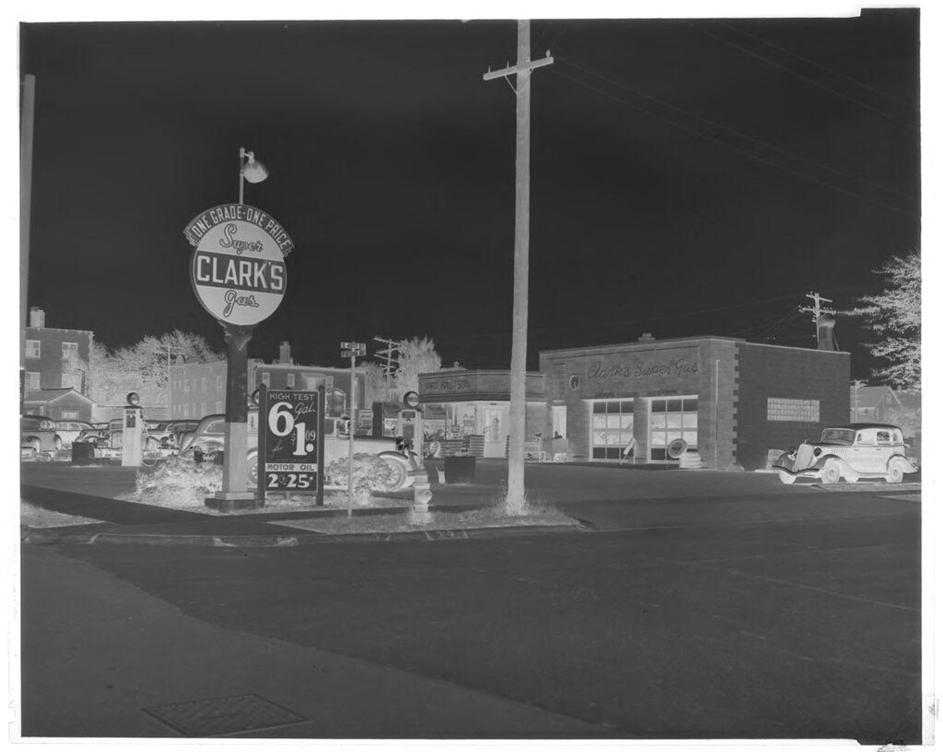 Untitled (Clark's Super Gas station) by John Deusing