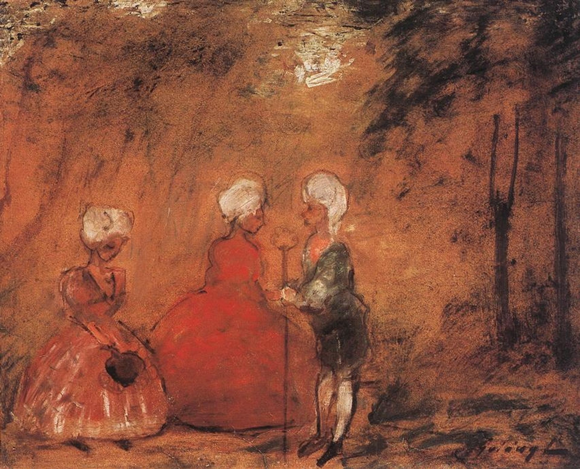Rococo by Lajos Gulacsy