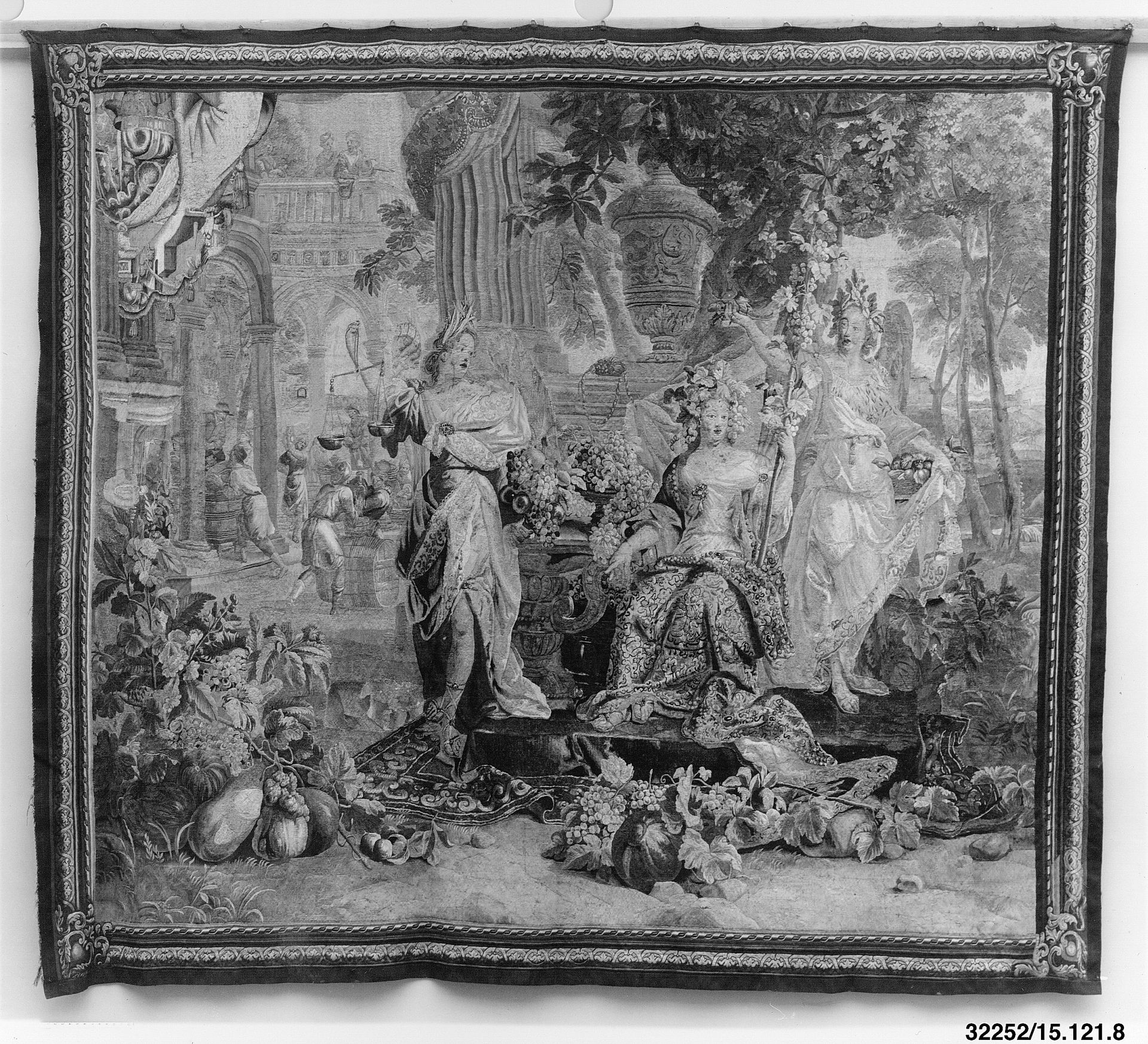 Autumn from a set of the Four Seasons by Lodewijk van Schoor