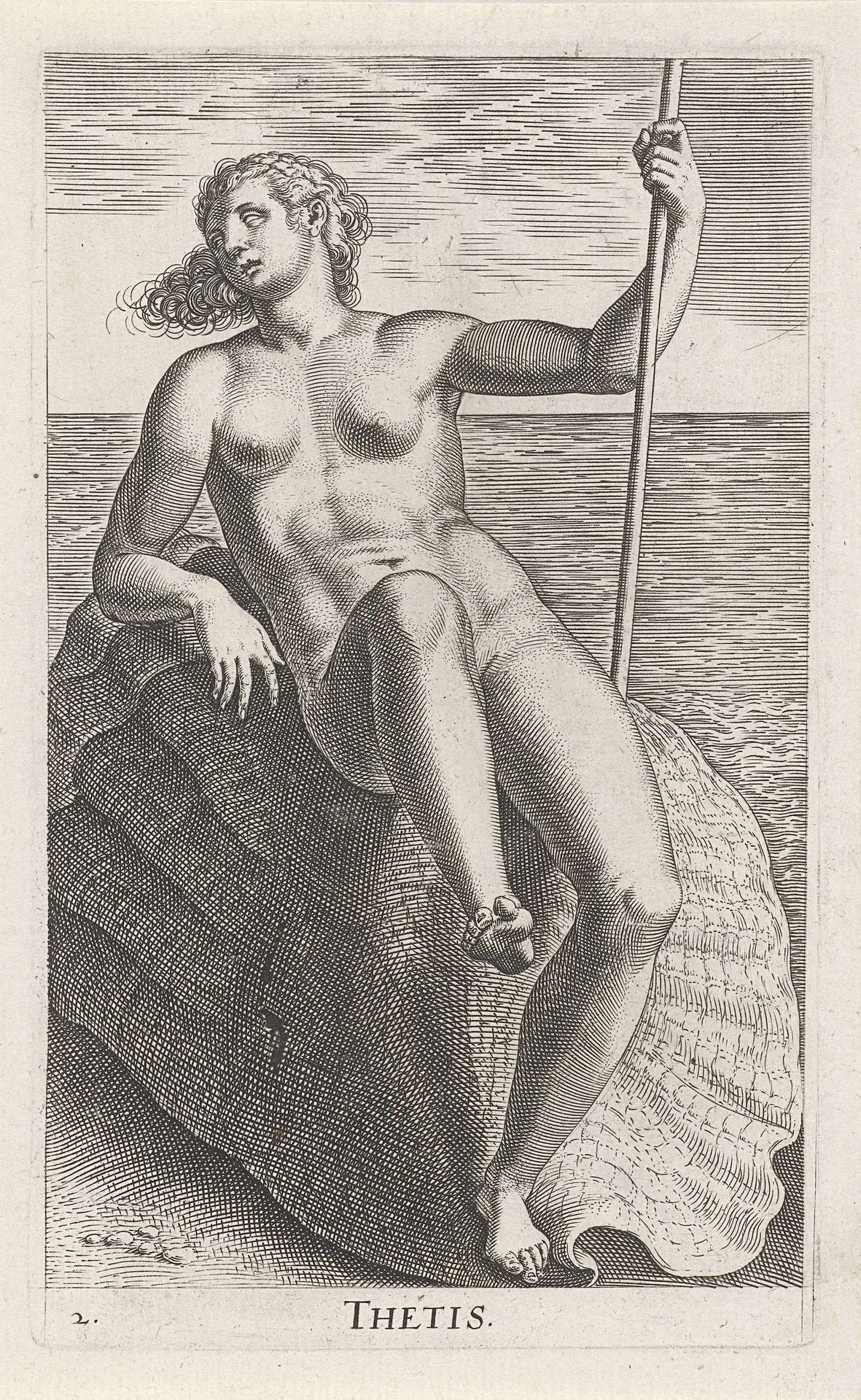 Waternimf Thetis by Philips Galle