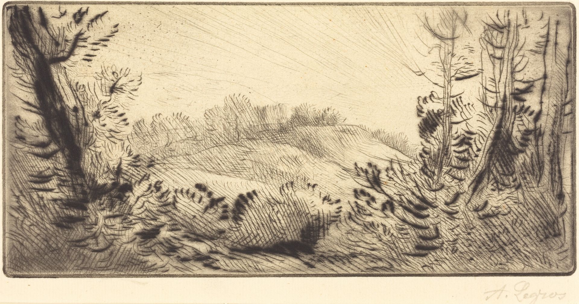 Small Hill (Le coteau) by Alphonse Legros