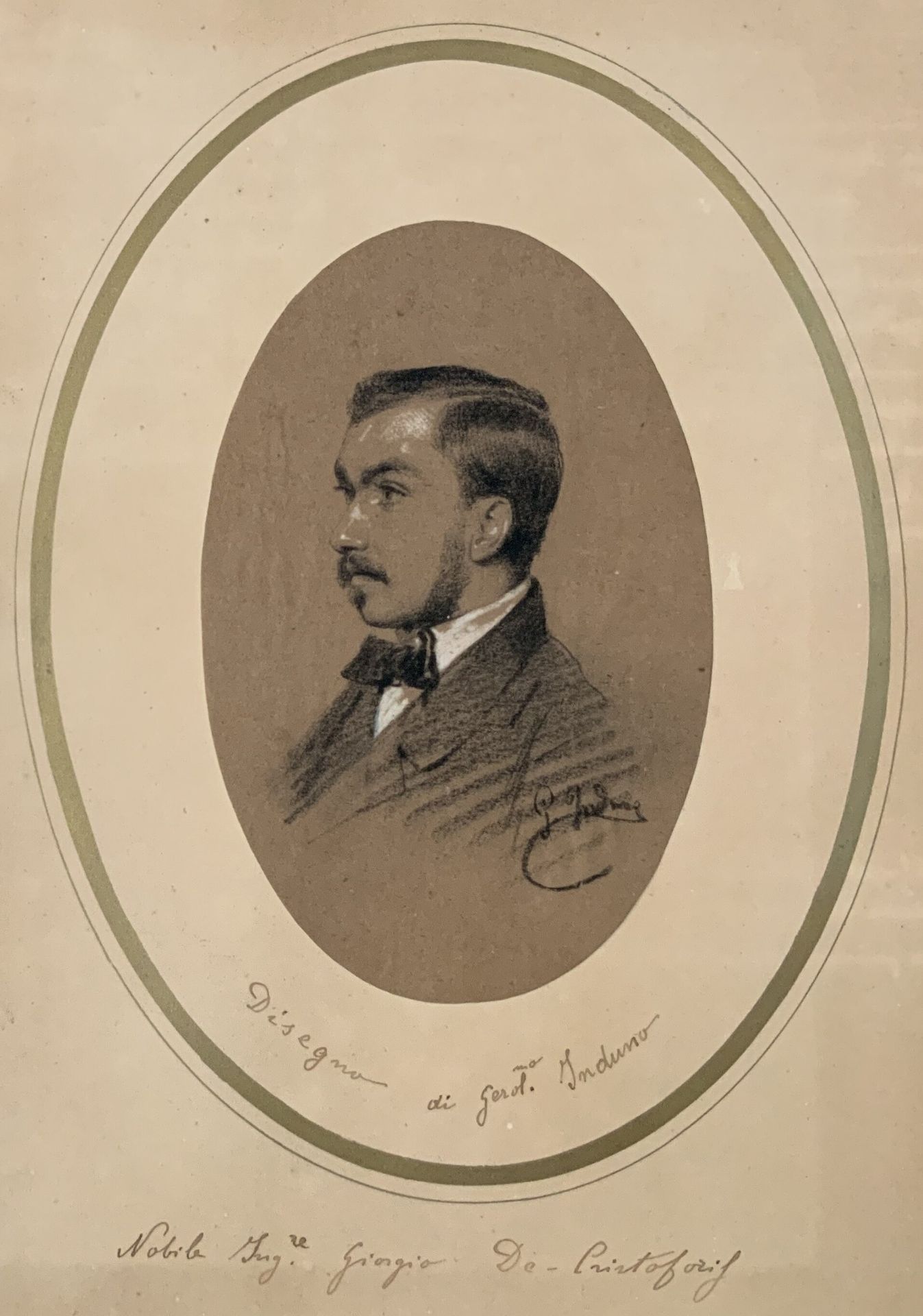 Portrait of a noble gentleman by Gerolamo Induno