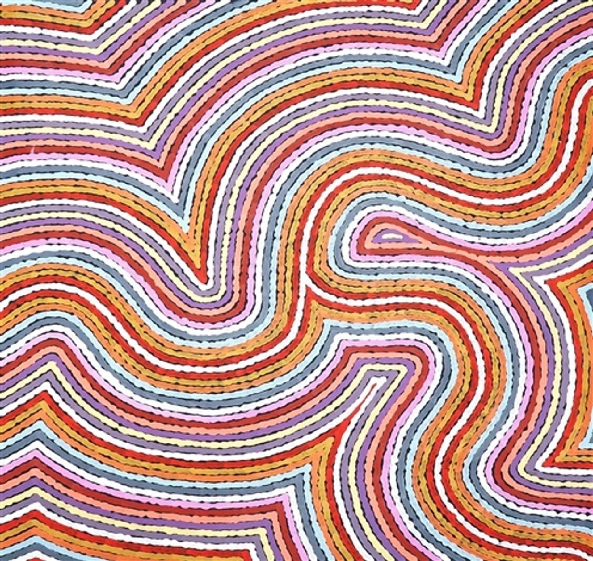 Worm Dreaming at Napperby by Michelle Possum Nungurrayi