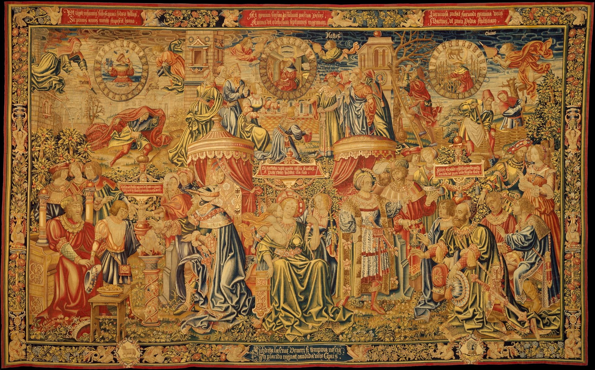 The Twelve Ages of a Man: The First Three Ages (Birth-18), or Spring by Bernard van Orley