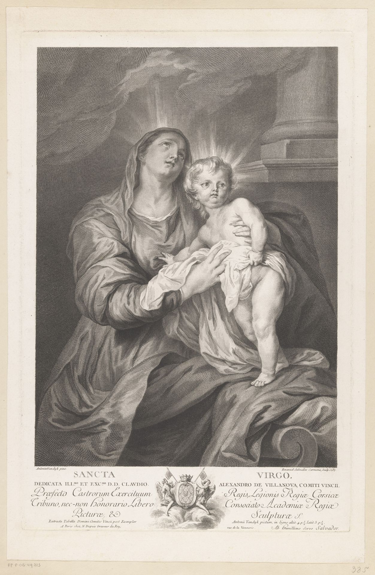 Maria met het Christuskind by Manuel Salvador Carmona